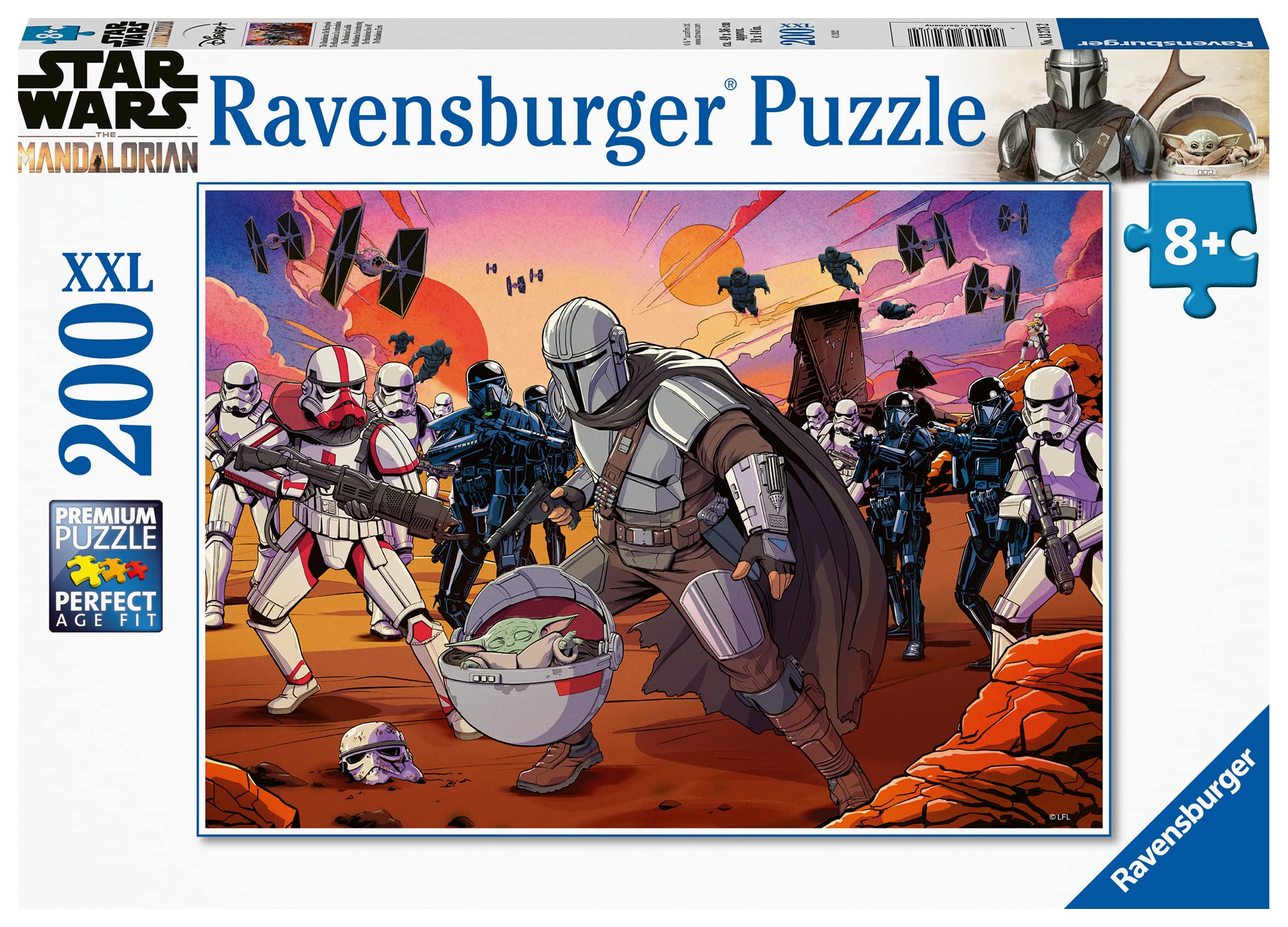 Ravensburger Star Wars The Mandalorian 200 Piece Jigsaw Puzzle for Kids Age 8+ Multicolor