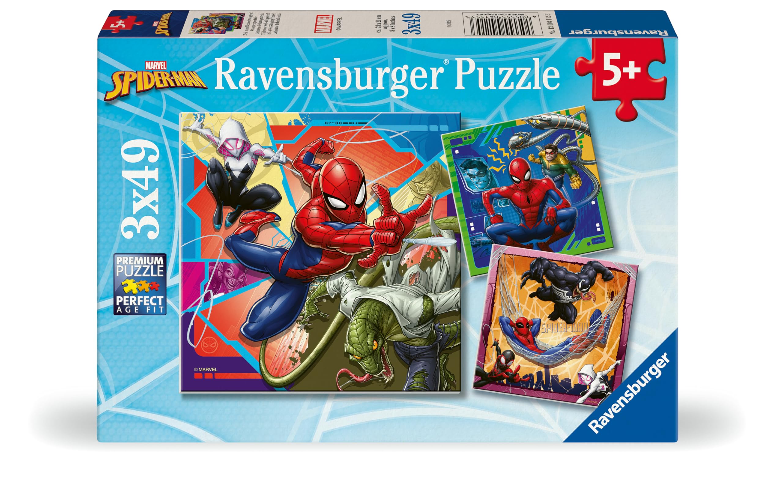 Ravensburger Marvel Spider-Man - Set of 3 Jigsaw Puzzles (3x 49 Pieces) | Ages 5+