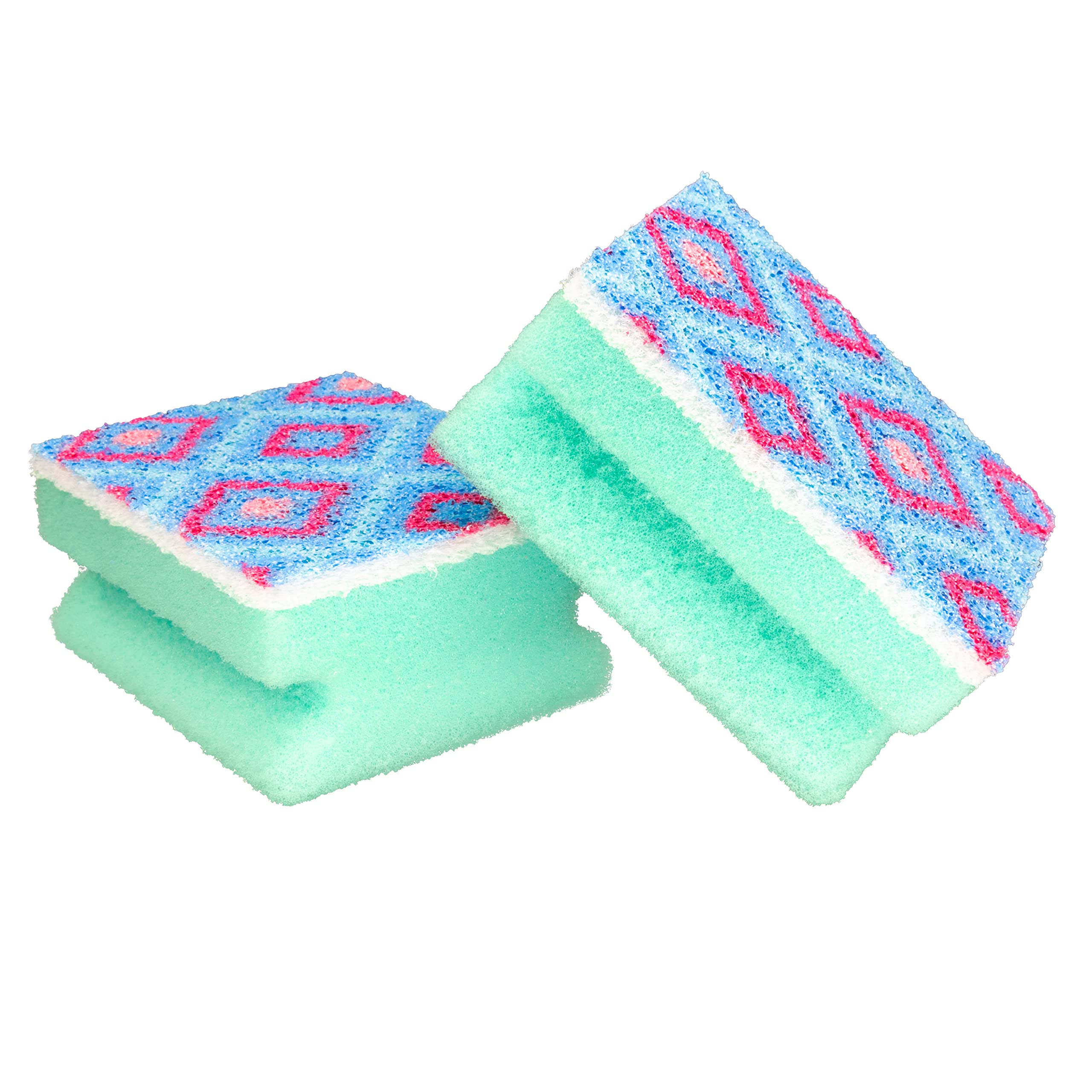 Spontex Washups Mosaik Non Scratch Sponge Scourer - 5x More Resistant | Pack of 2 4