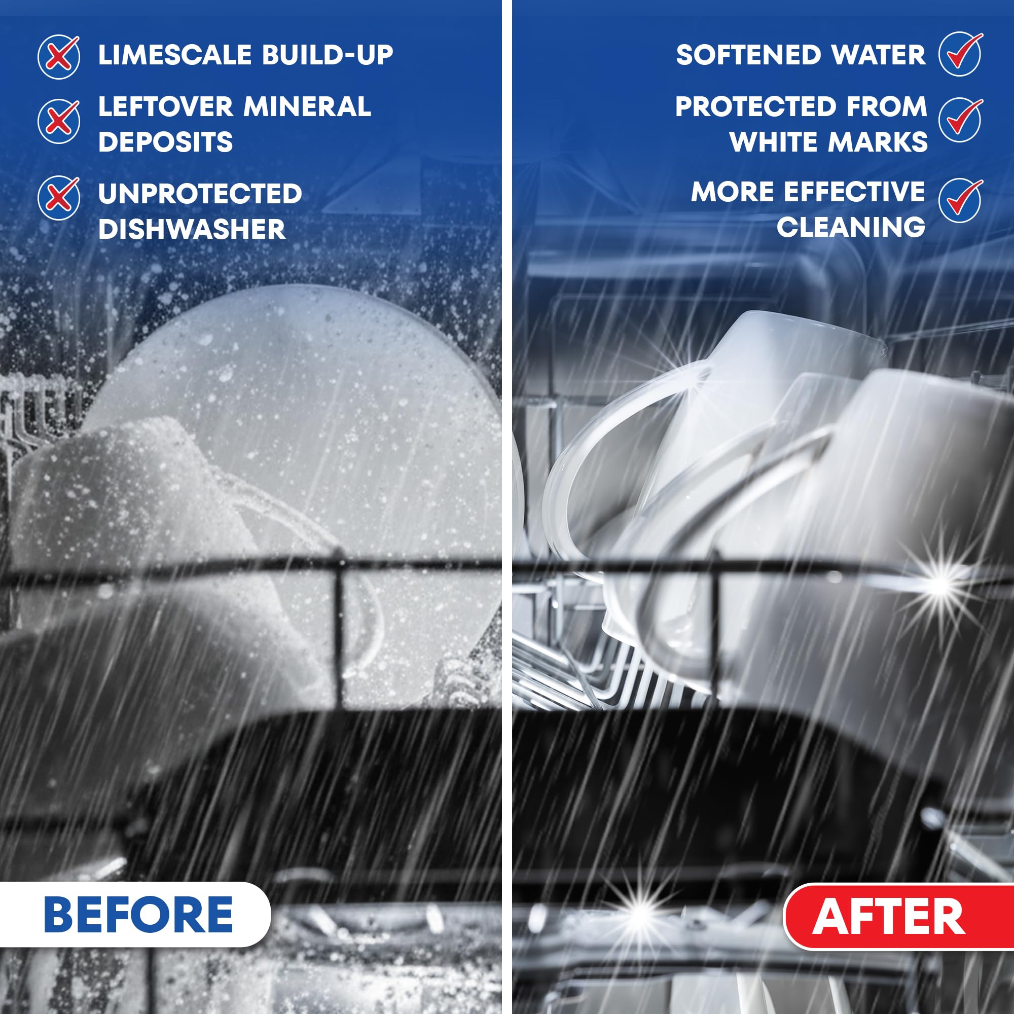 Elbow Grease Dishwasher Salt - 1kg Tub | Prevents Limescale & White Marks | For All Dishwashers 3