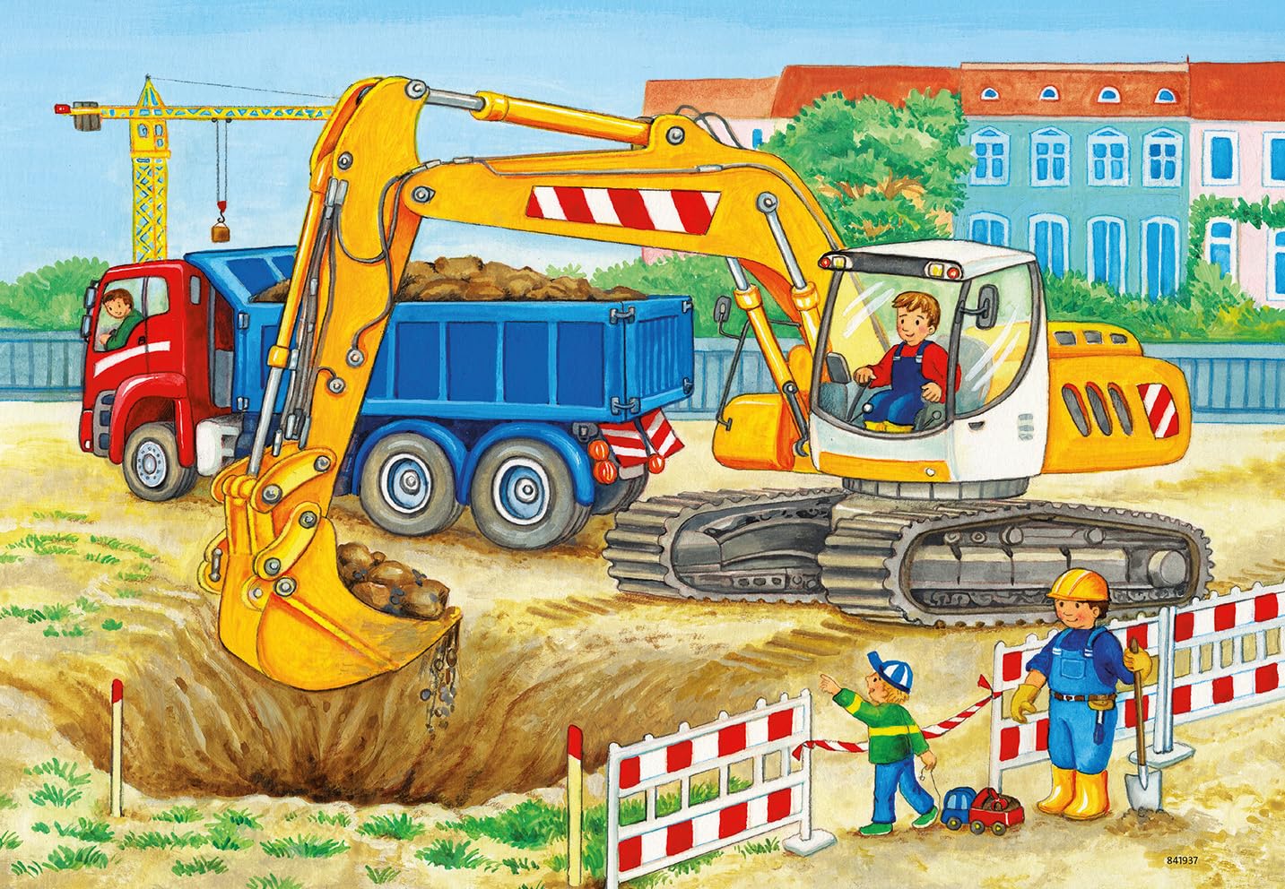 Ravensburger Construction site and Farm Puzzle Set - 2x24 Pieces | Ages 3+ | 26x18cm 3