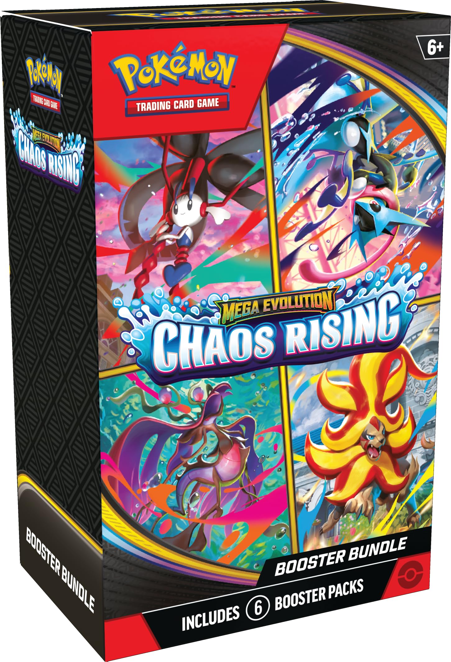 Pokémon TCG: Mega Evolution—Chaos Rising Booster Bundle - 6 Booster Packs | English | Ages 6+