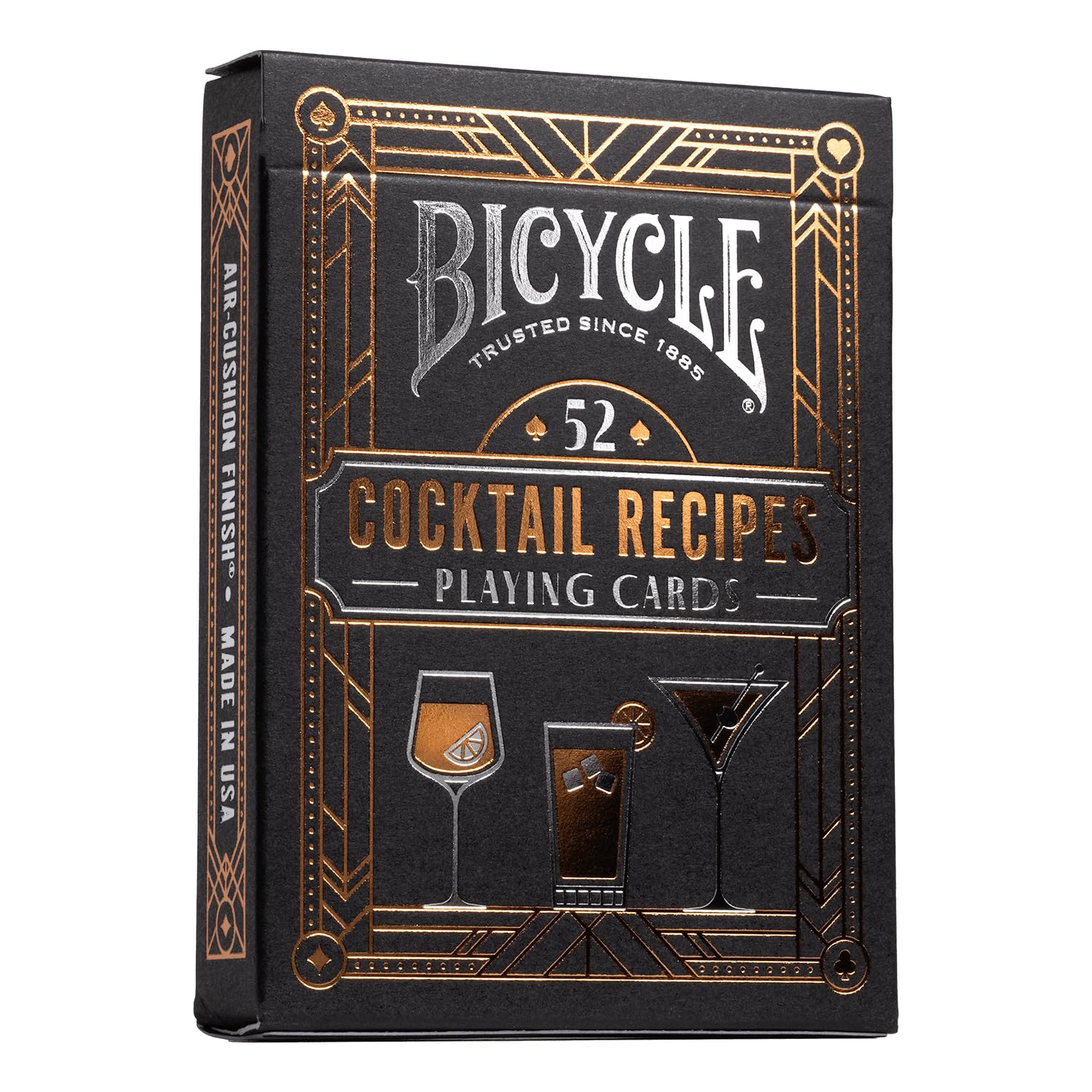 Bicycle Cocktail Playing Cards Deck - 52 Cocktail Recipes | Air Cushion Finish | Made in USA 1
