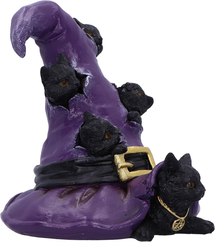 Nemesis Now Magical Mischief 14cm Resin Black Cat Figure - Witchcraft-Themed Ornament