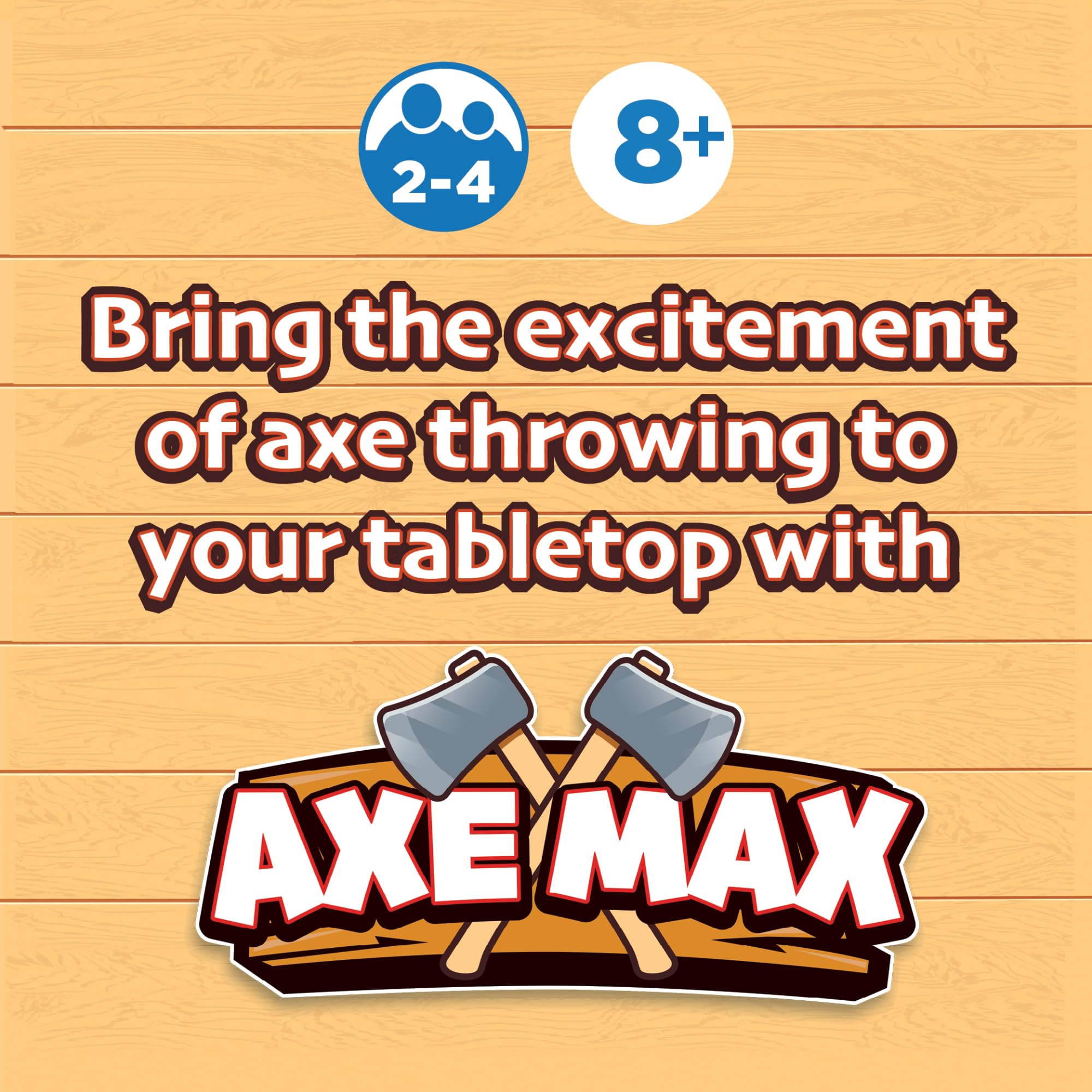 PlayMonster Axe Max Tabletop Axe-Throwing Game | Ages 8+ | Multicolor 5