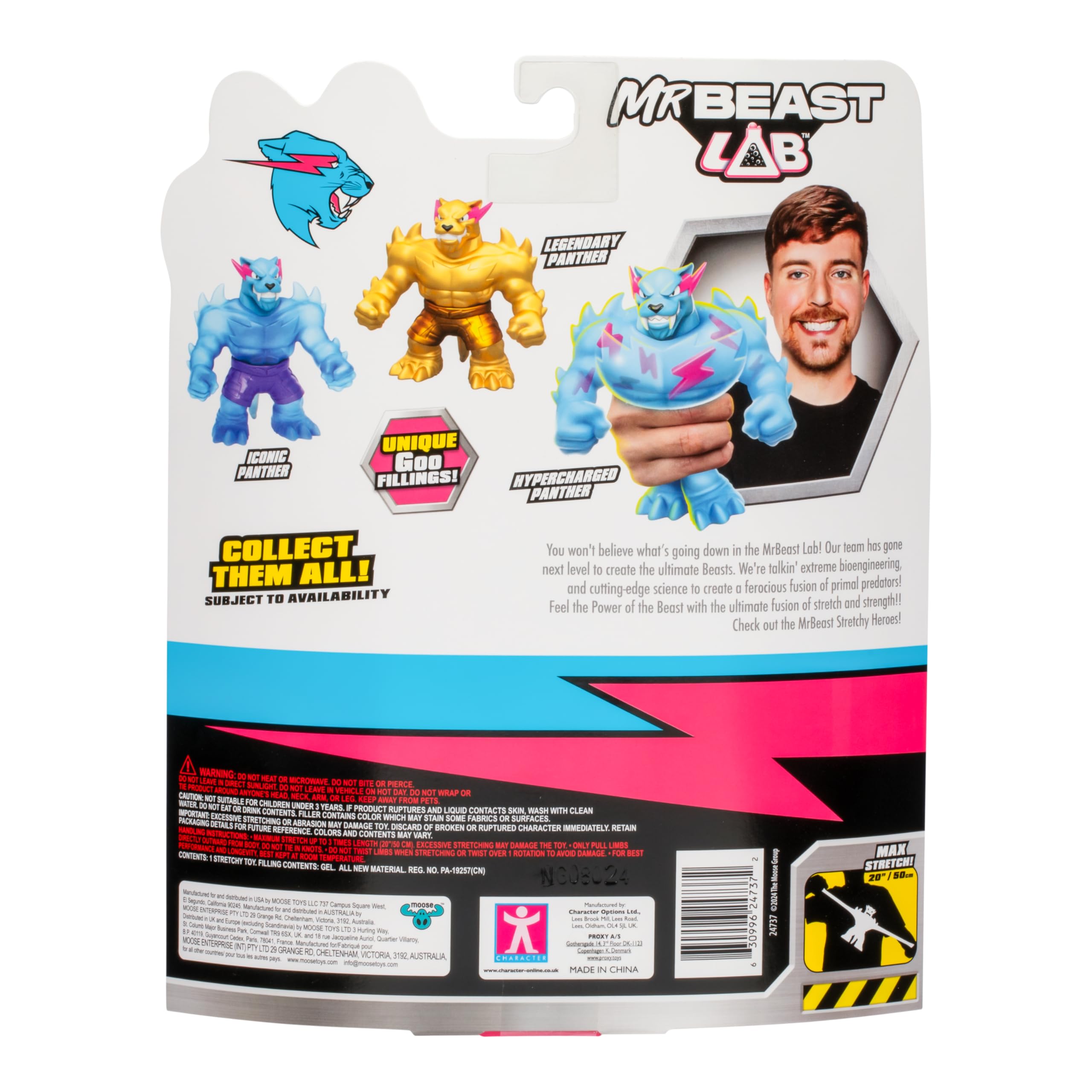 MRBEAST LAB Heroes of Goo Jit Zu Iconic Panther Stretchy Hero Figure | 4.5 Inch | Collectible 2