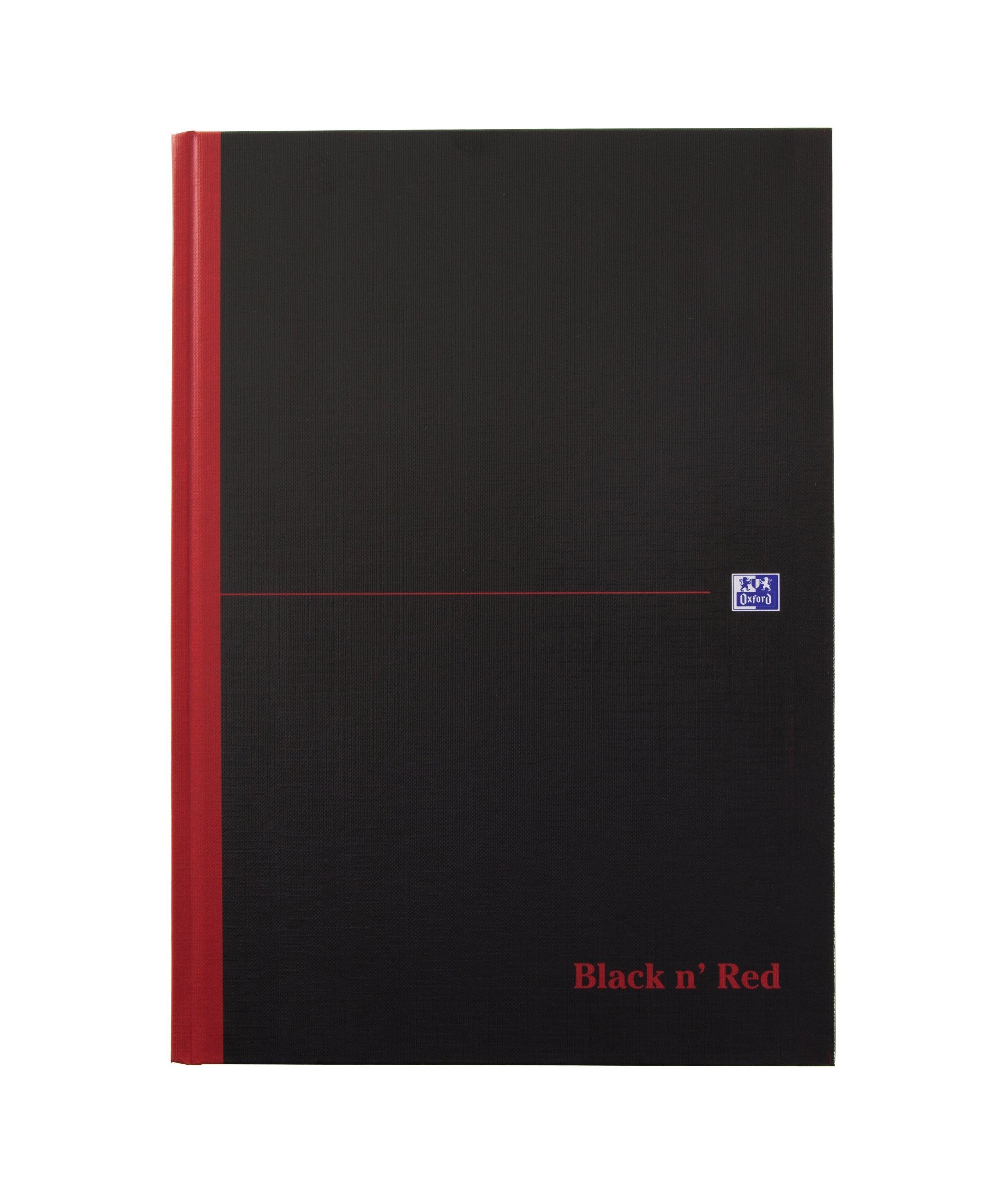 Black n' Red A4 Casebound Hardback Notebook - Ruled (1 Notebook) 1