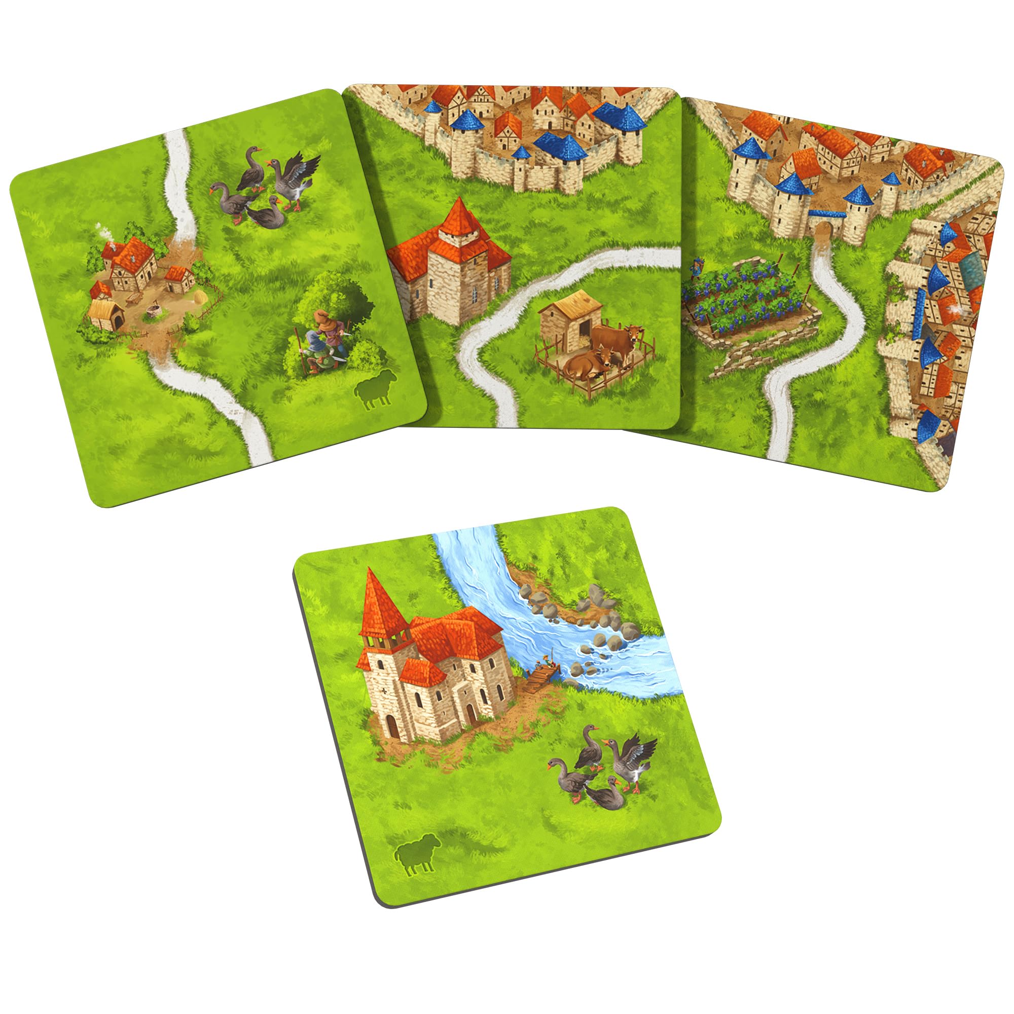 Hans im Glück Carcassonne: Sheep & Shepherds Expansion 9 Refresh | 5 Players | Ages 7+ 3