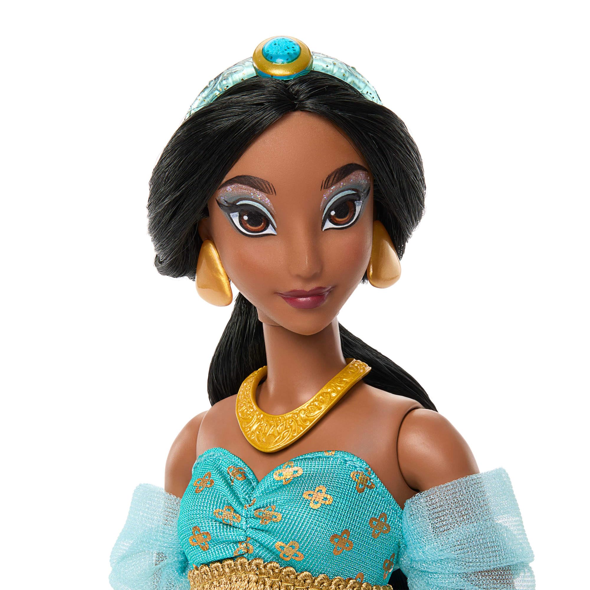 Mattel Disney Princess Jasmine Sparkling Princess Fashion Doll with Removable Outfit | Ages 4+