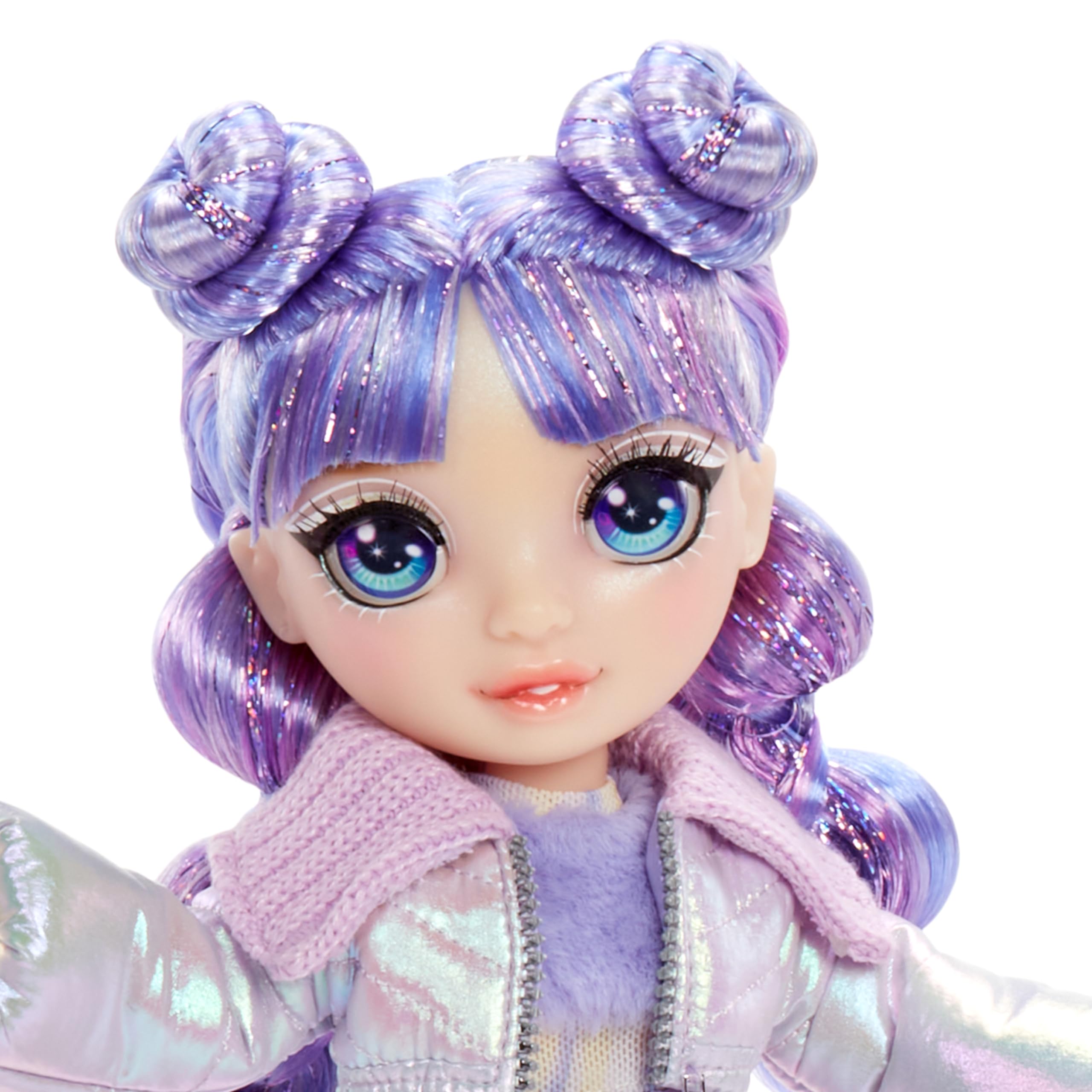 Rainbow High Violet (Purple) Fashion Doll - 28 cm | Magical Snow Feature | Includes Snowman Kit | Ages 4-12 5