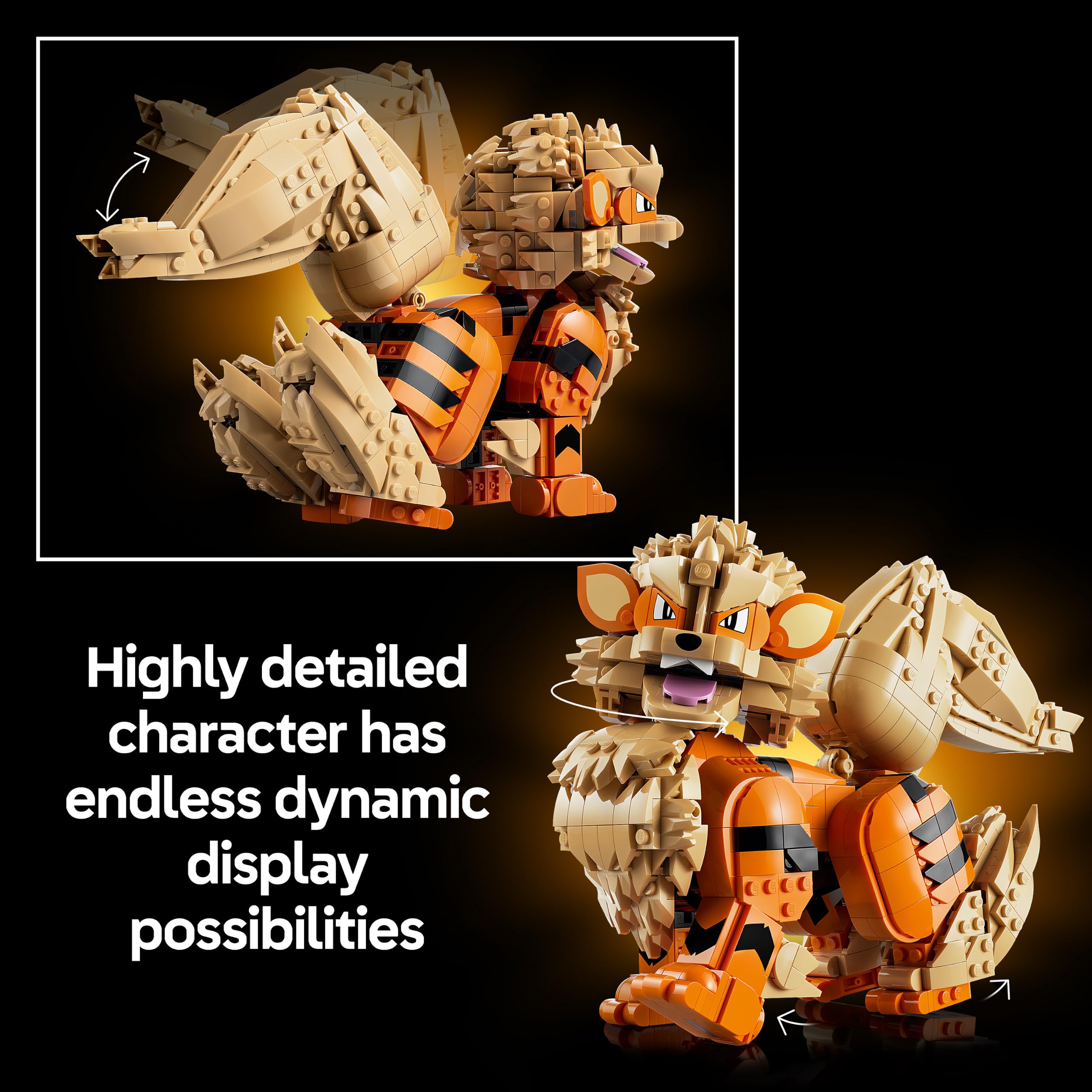 LEGO Pokémon Arcanine Building Set - Adult Collectible Model | 72160 | Ages 18+ 5