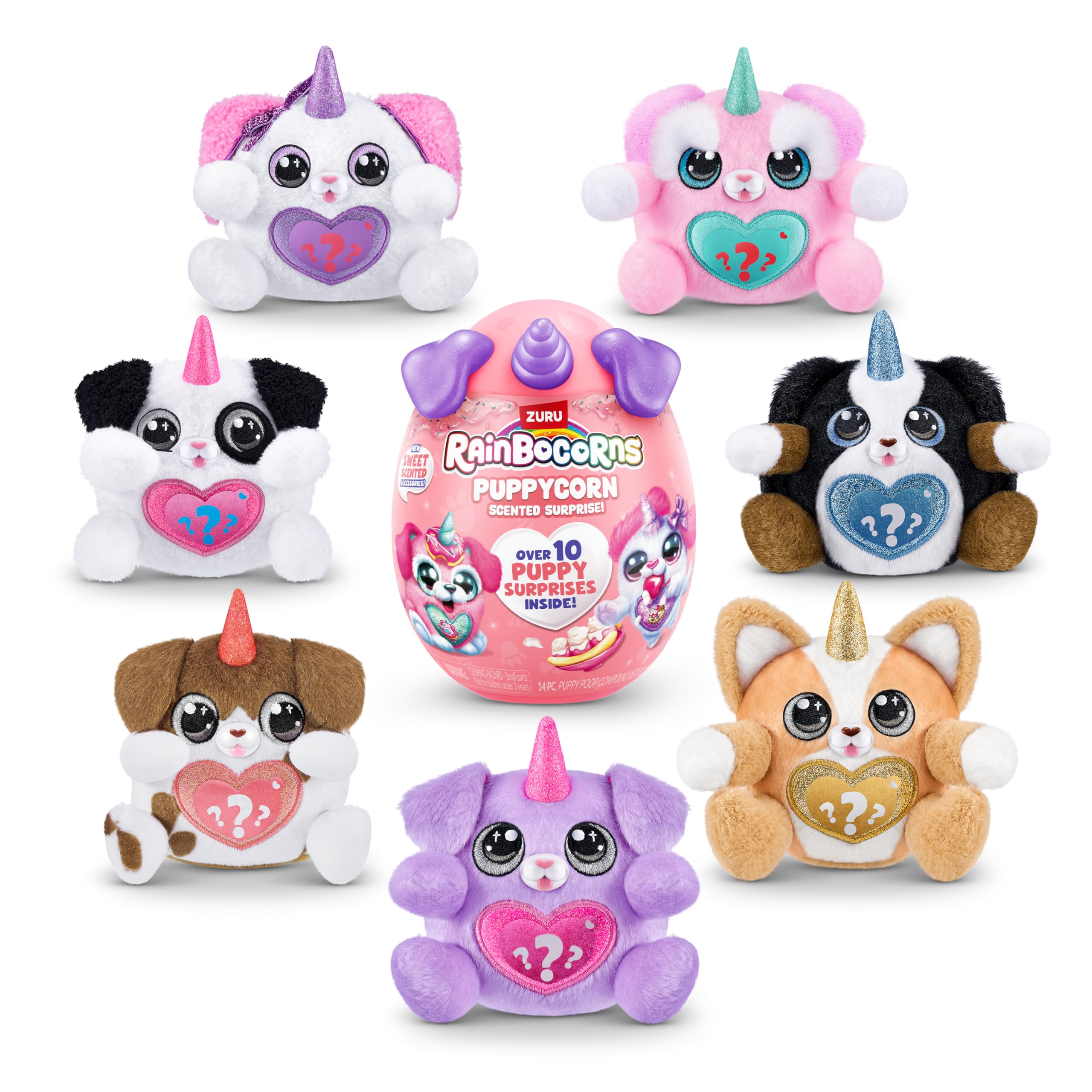 Rainbocorns ZURU Puppycorn Scent Surprise - Hound Dog Plush with Scented Accessories & Stickers 6