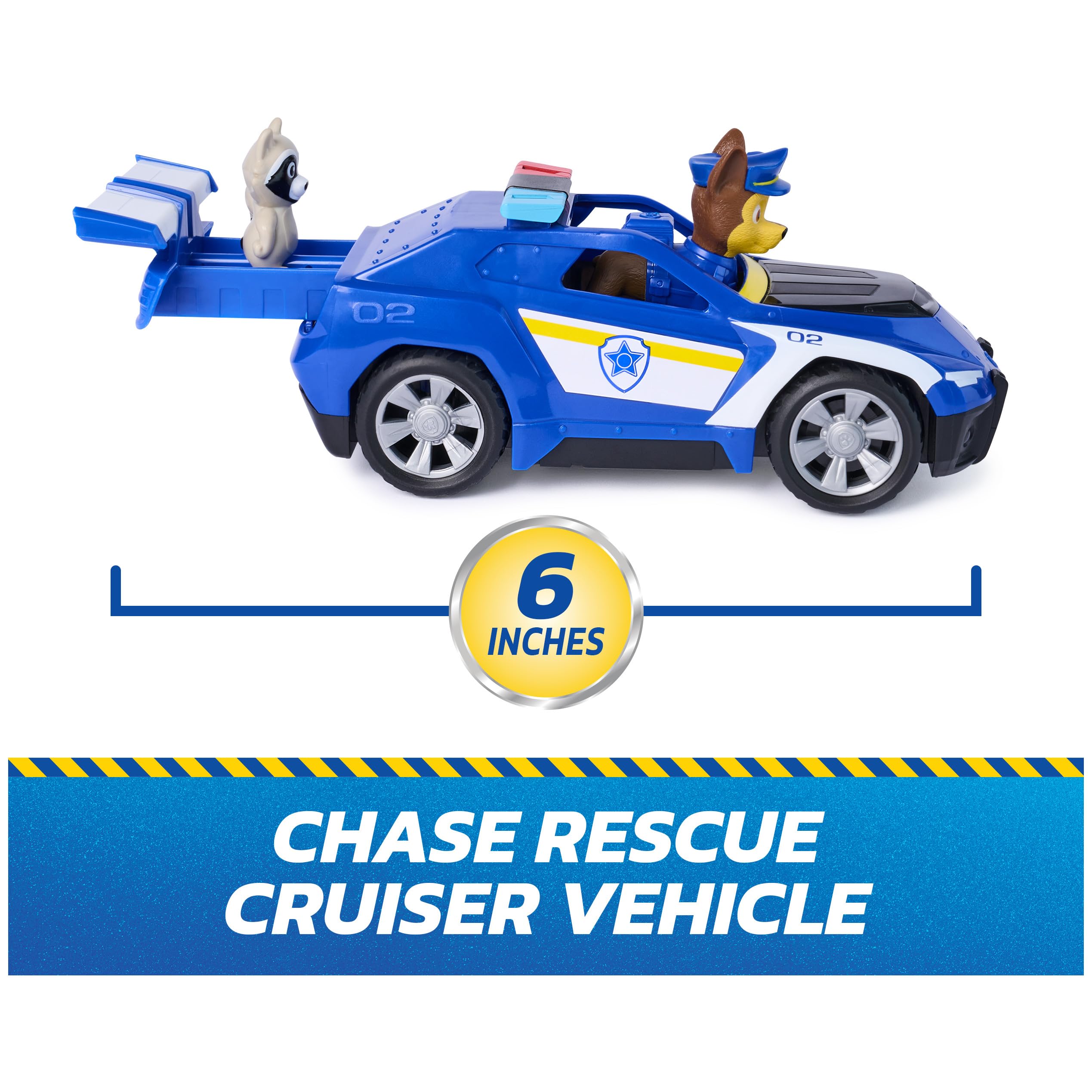 Paw Patrol Search & Rescue Chase Rescue Cruiser Vehicle with 2 Figures | Ages 3-9