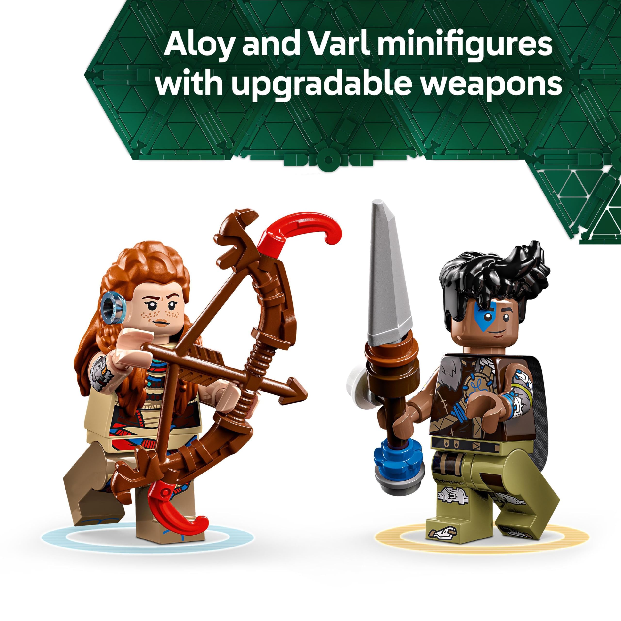 LEGO Horizon Adventures Aloy & Varl vs. Shell-Walker & Sawtooth Building Set 77037 | 768 Pieces | Ages 9+ 8