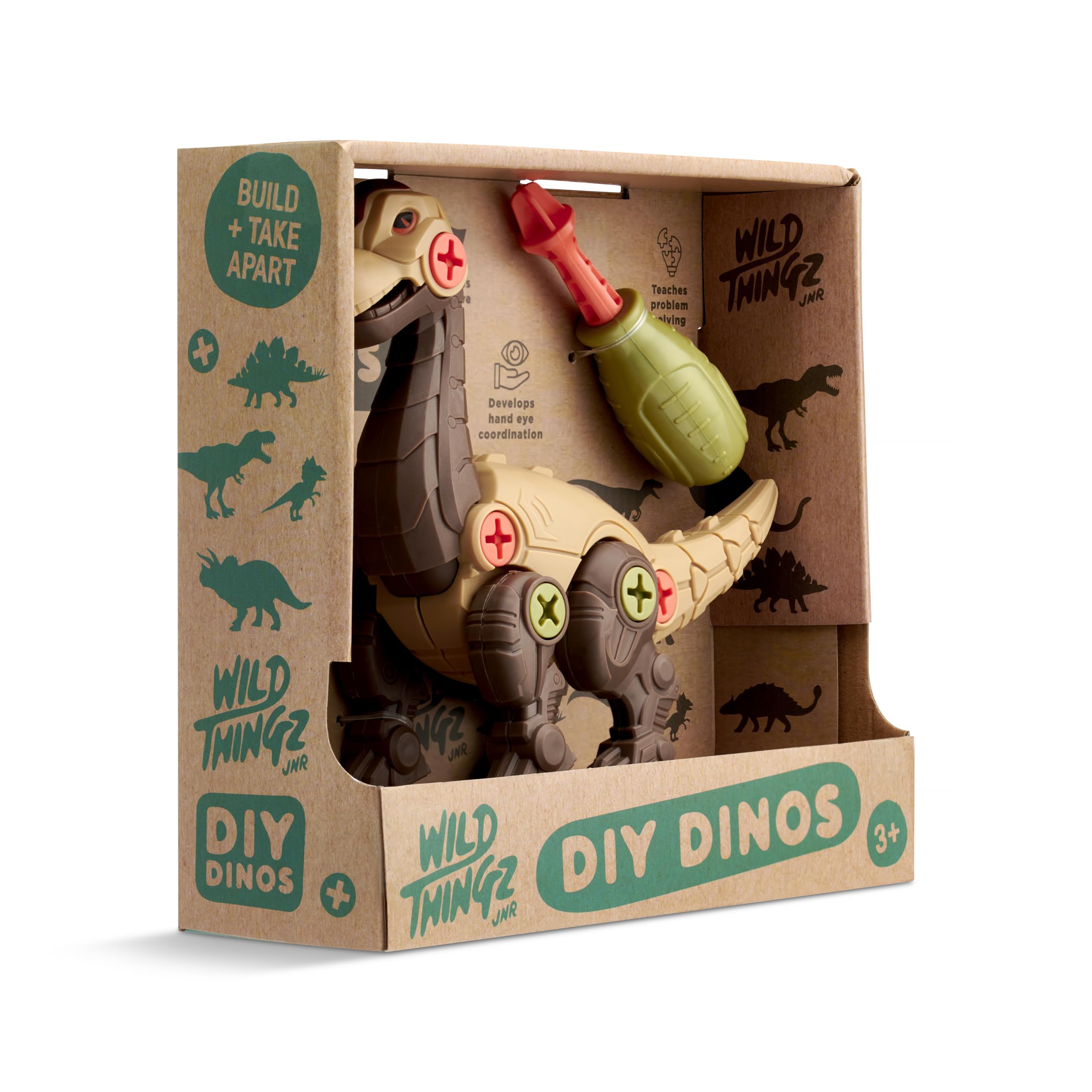 Wild Thingz DIY Dino Brachiosaurus Build & Take Apart Model Kit 7