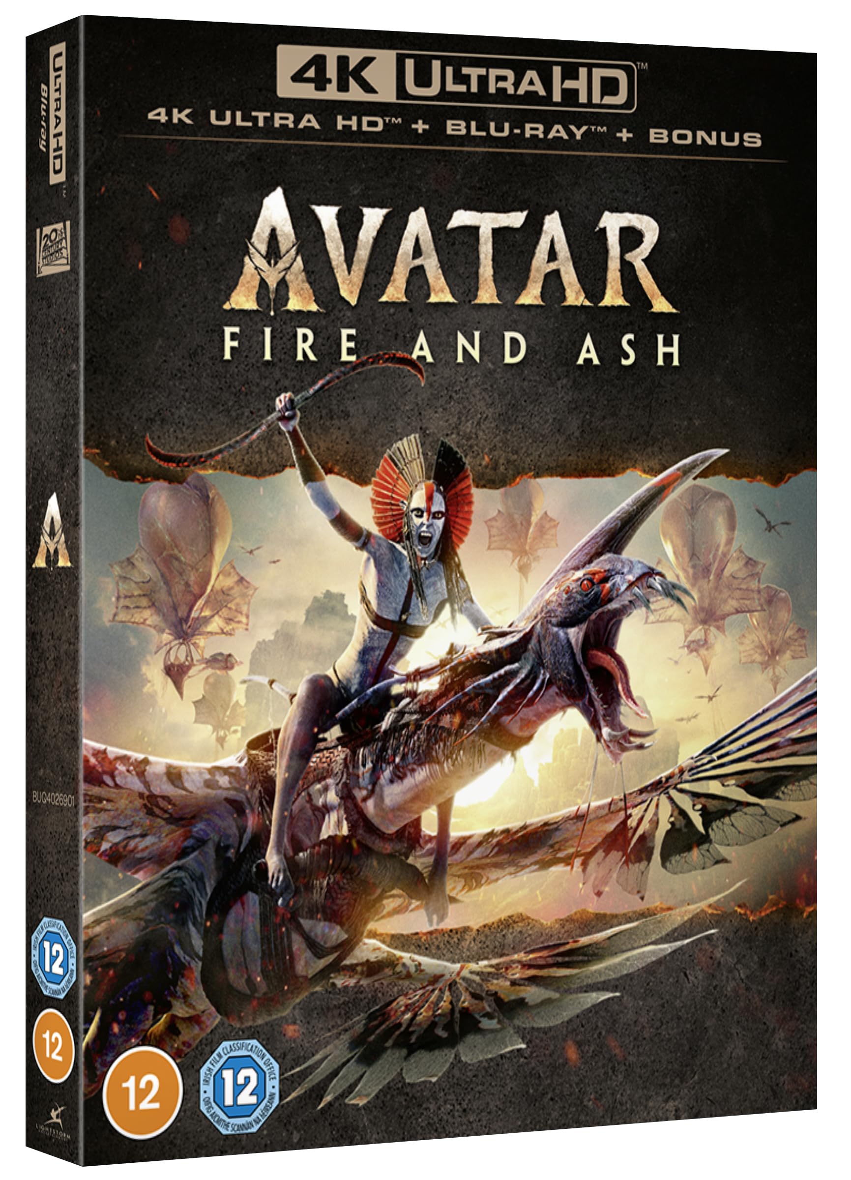 Avatar: Fire and Ash 4K Ultra HD + Blu-ray + Blu-ray Bonus disc [Region Fre