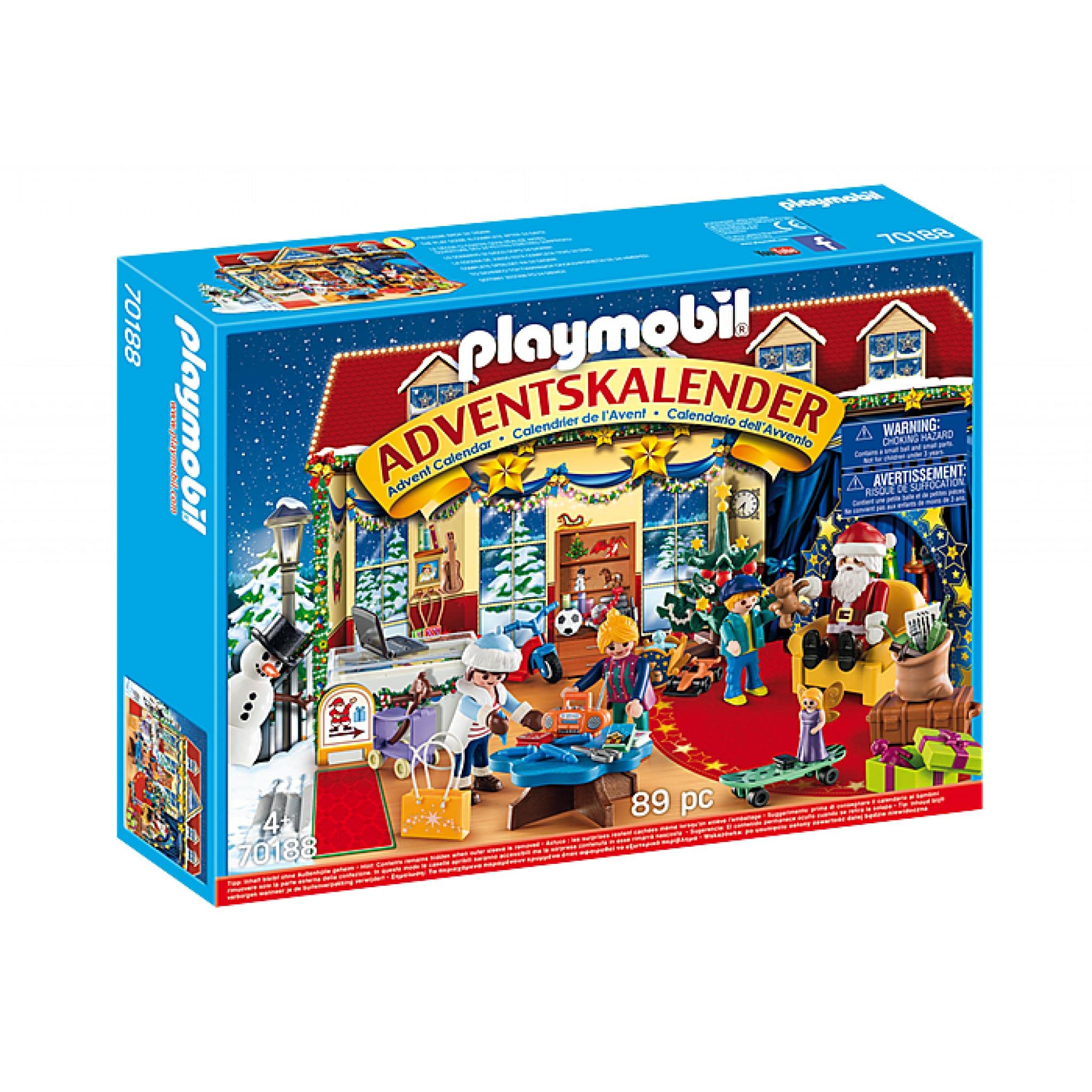 Playmobil Christmas Toy Store Advent Calendar (70188) - 24-Day Holiday Playset for Ages 4+ 1