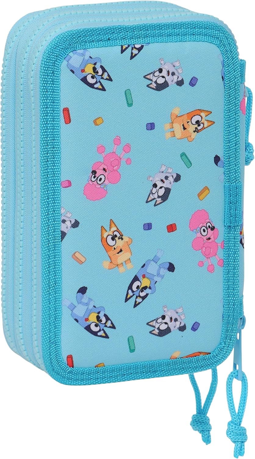 Safta Blue School Pencil Case with 36 Tools Included, Children's Pencil Case (M857-412433857)