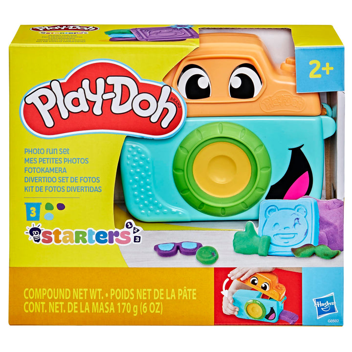 Play-Doh Photo Fun Toy Camera Starter Set - Squeeze & Stamp Animal Faces for Ages 2+