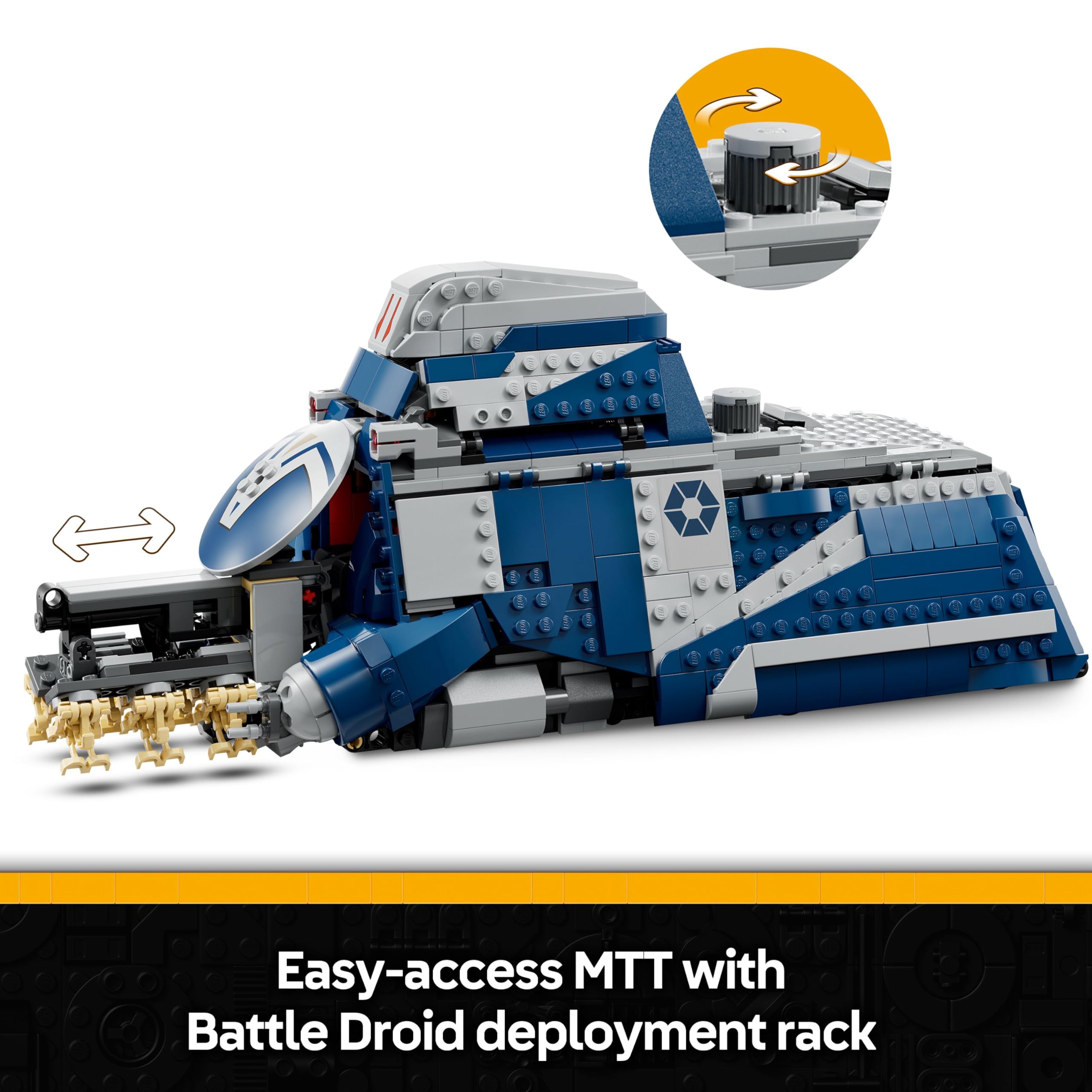 LEGO Star Wars 75435 Battle of Felucia Separatist MTT - Interactive Building Toy for Ages 9+ 10