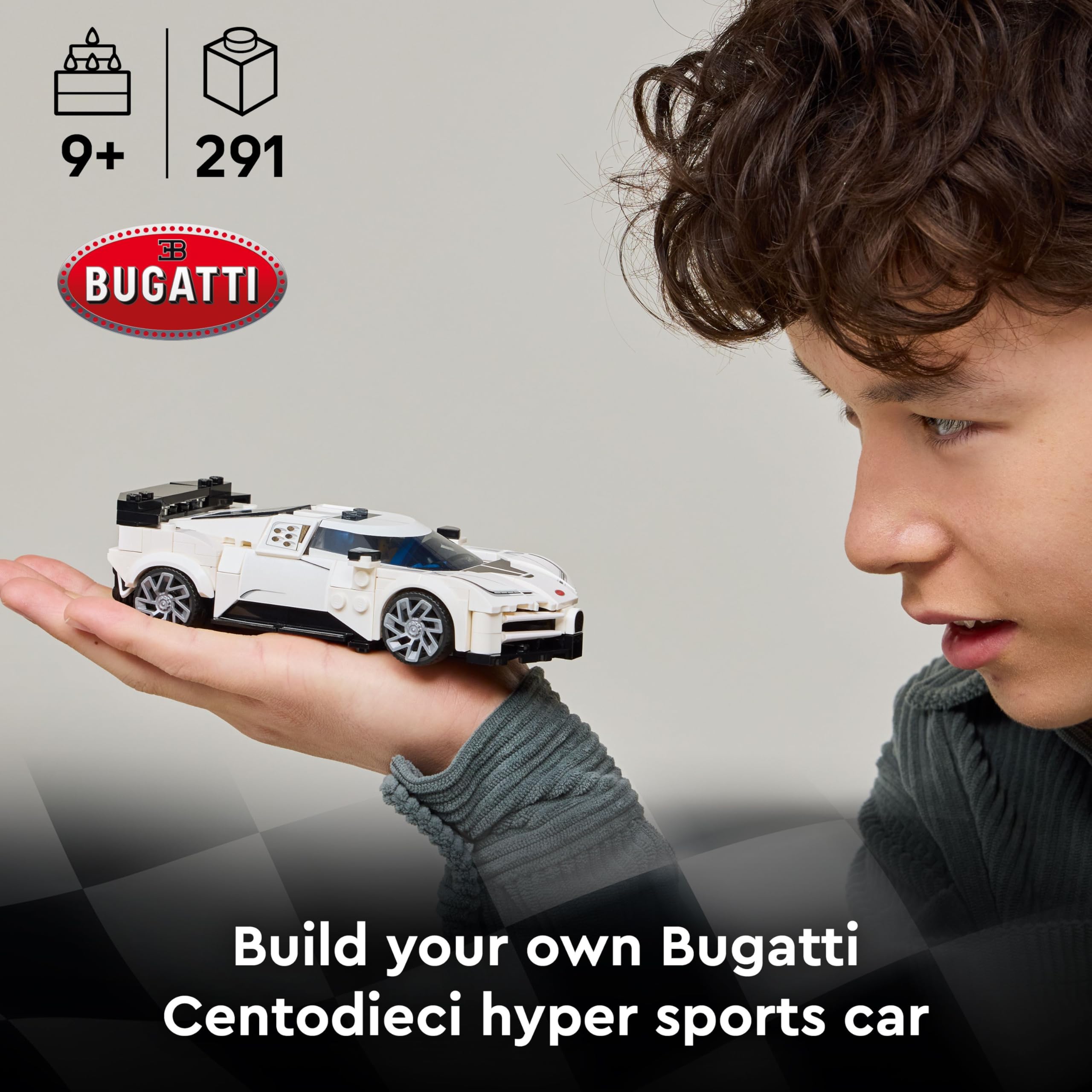 LEGO Speed Champions Bugatti Centodieci Hyper Sports Car Building Set 77240 for Ages 9+