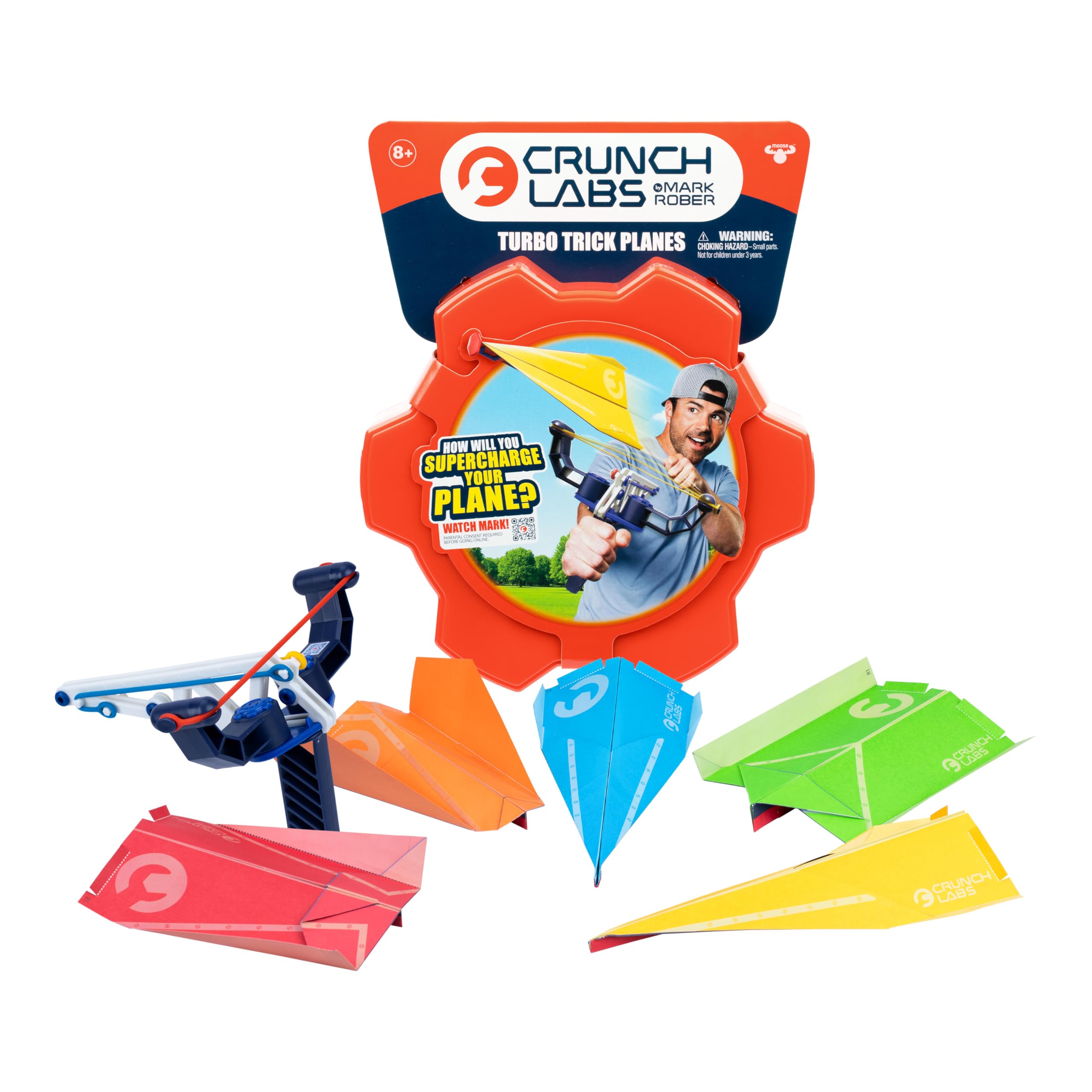 CRUNCH LABS Turbo Trick Planes Science Kit - Build & Launch Planes | Ages 96 Months to 1188 Months 1
