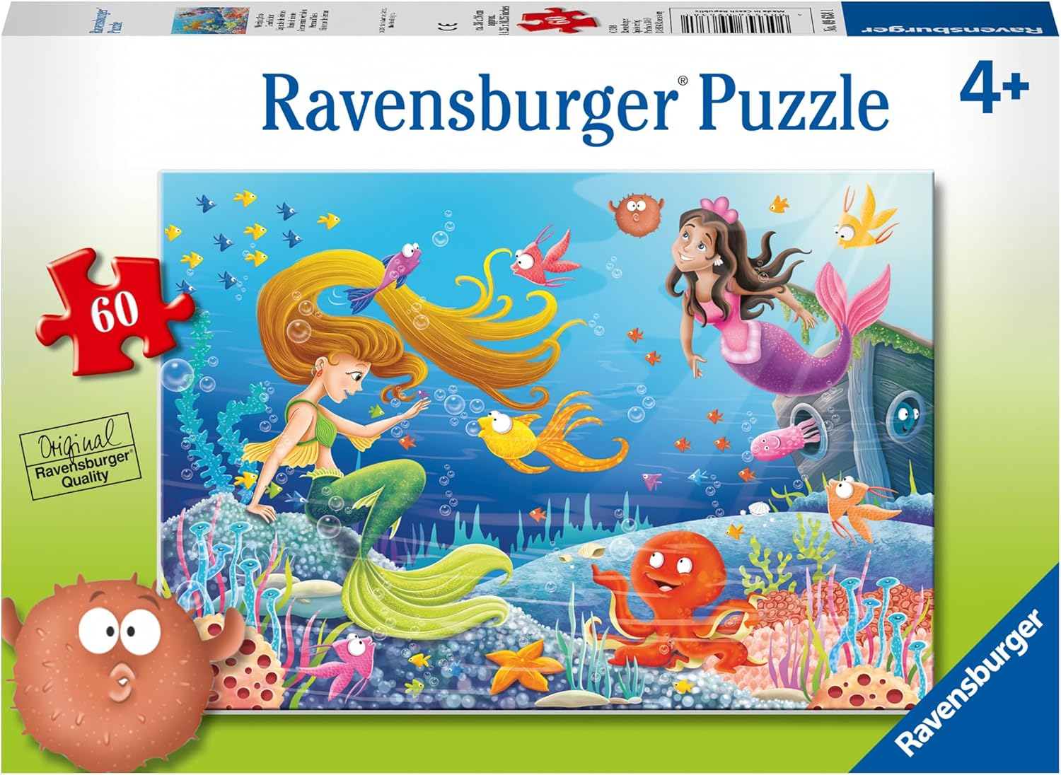 Ravensburger Mermaid Tales 60 Piece Jigsaw Puzzle for Kids 4 Years Up