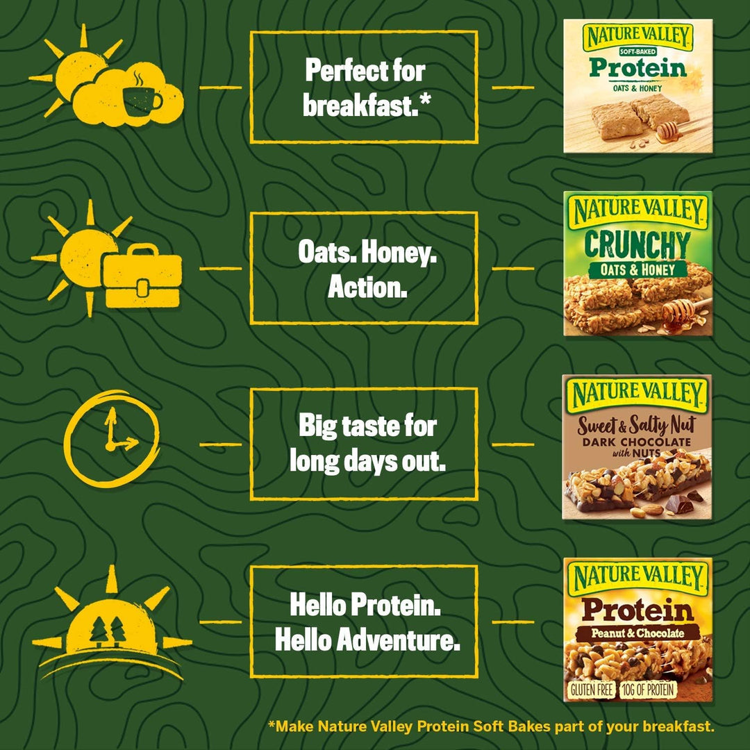 Nature Valley Oat & Chocolate Cereal Bars - 50 Bars (Pack of 5 x 10)