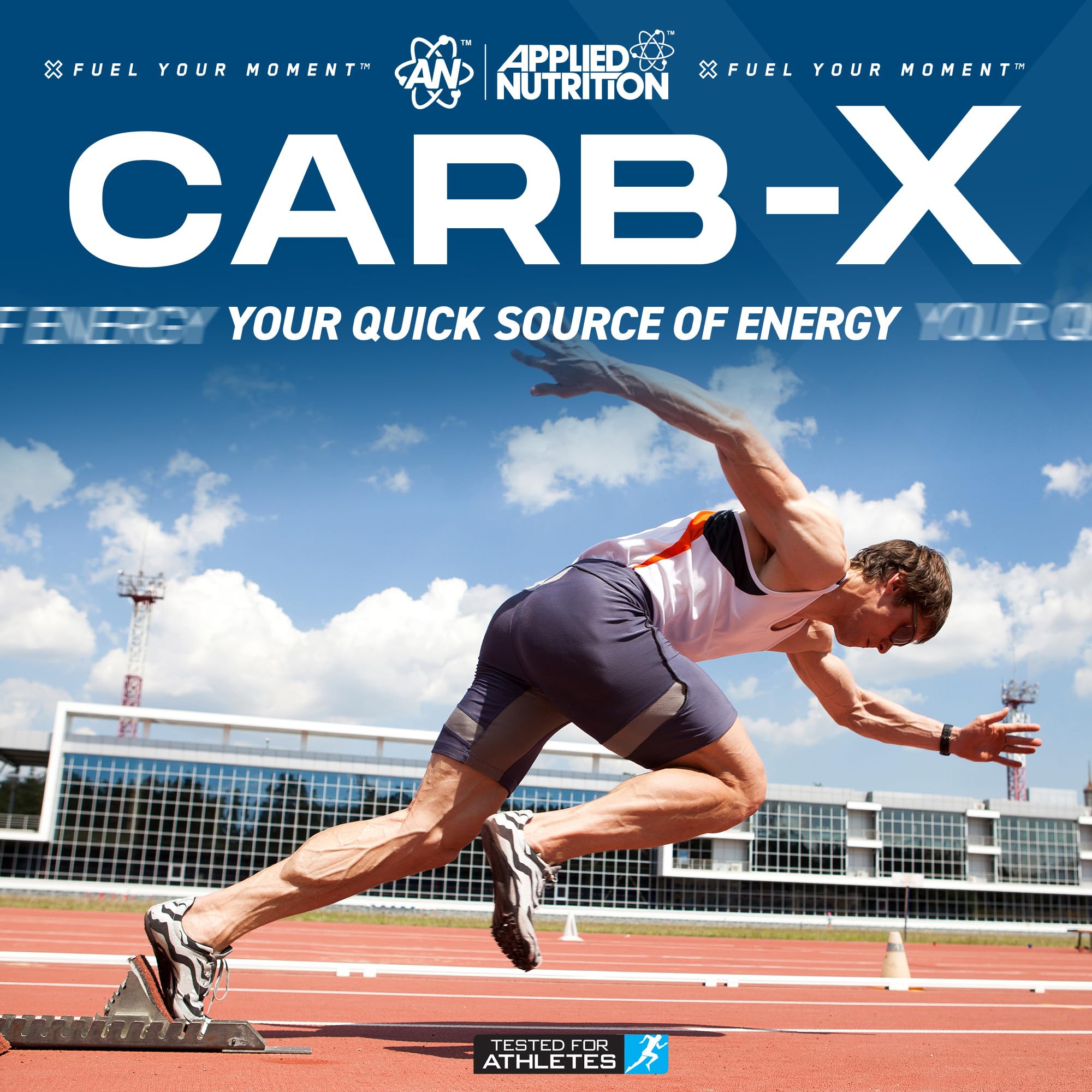 Applied Nutrition Carb X Highly Branched Cyclic Dextrin Carbohydrates Powder | 1200g Tub | Vegan, Gluten-Free 2