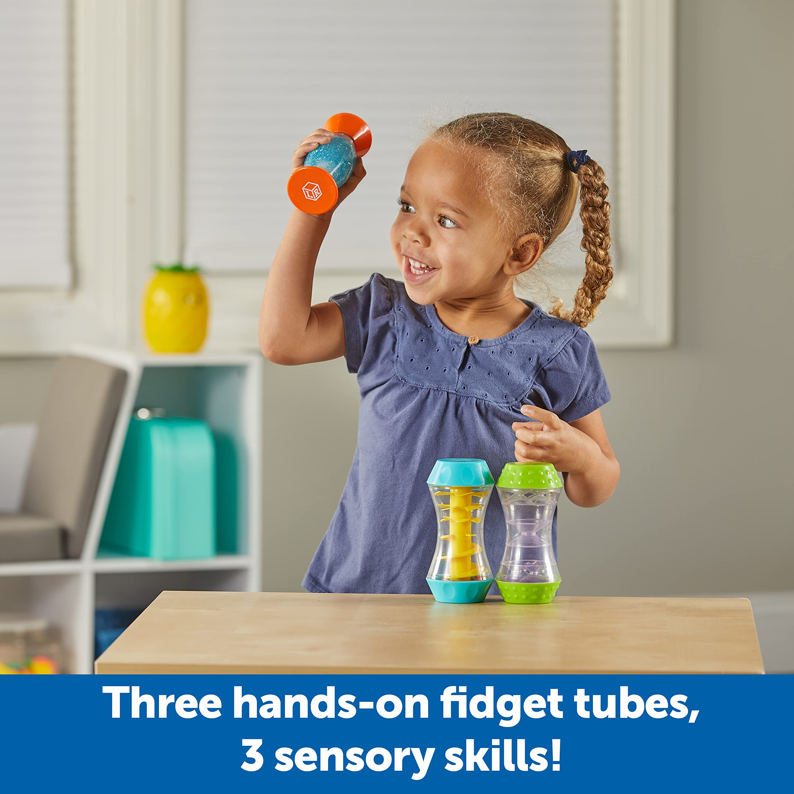 Learning Resources Sensory Trio Fidget Tubes - Fine Motor & Sensory Development for Toddlers 3+ 7