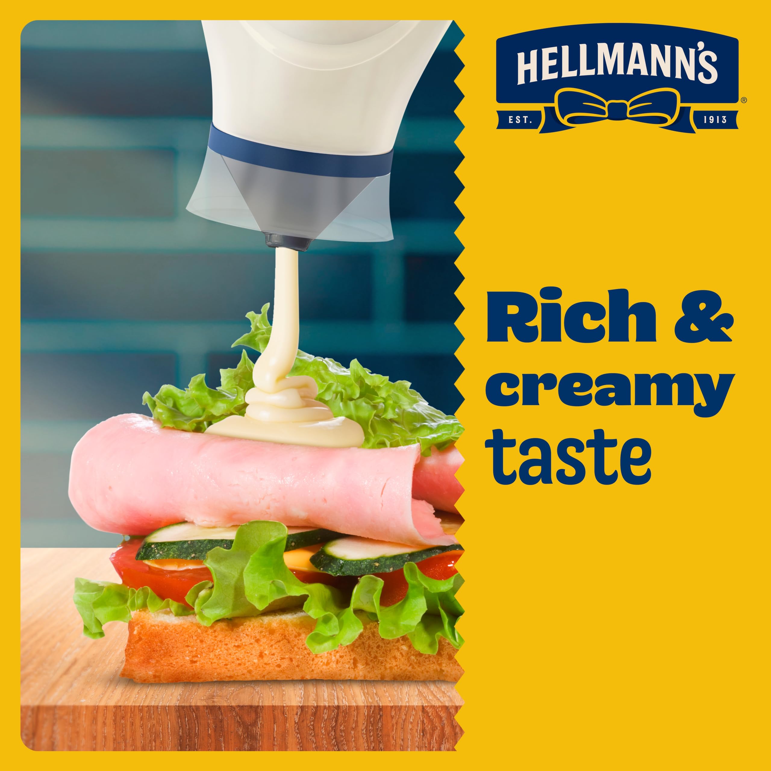 Hellmann's Real Mayonnaise - Creamy Texture, 750ml Squeeze Bottle 3