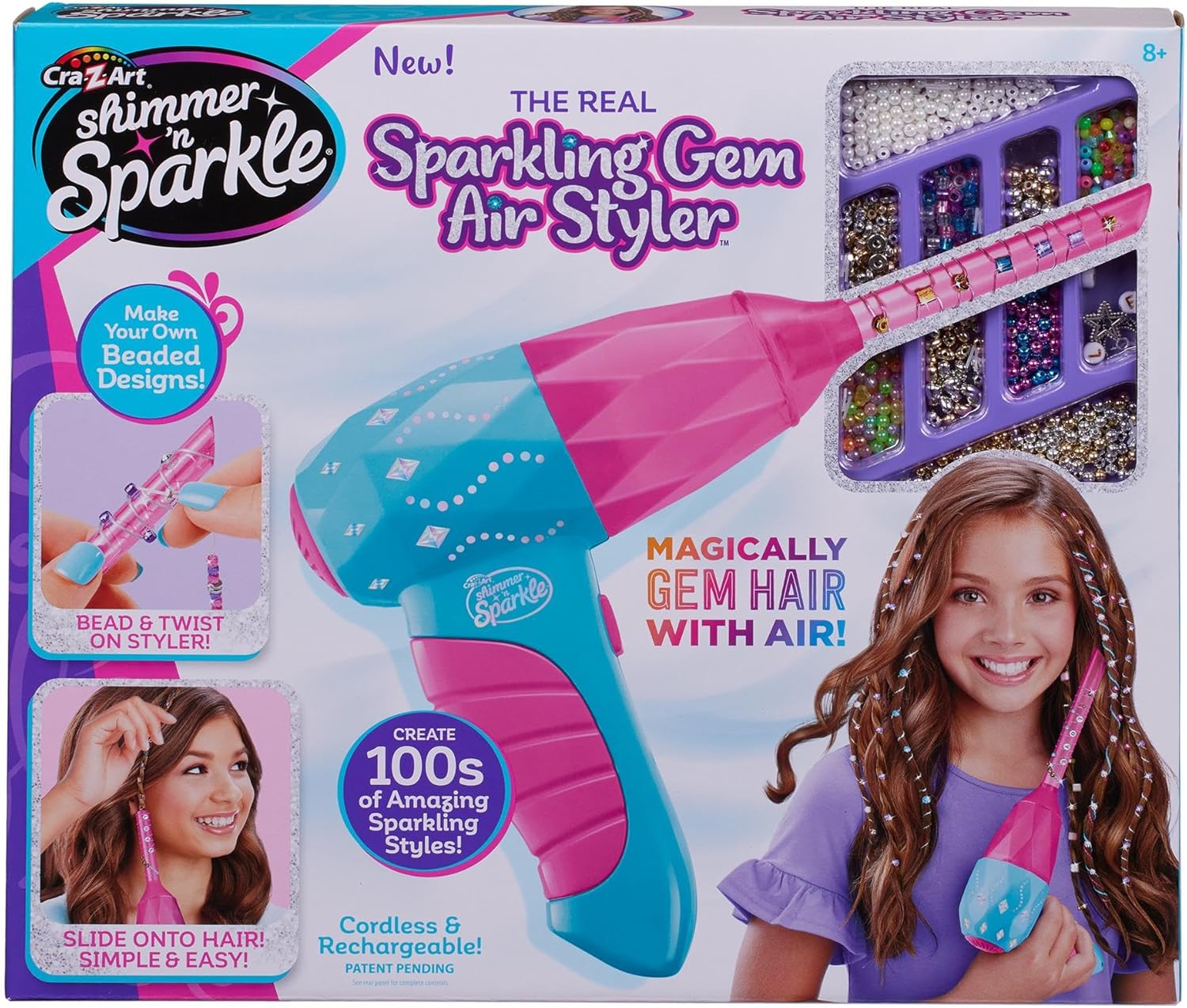 CRA-Z-ART Shimmer N Sparkle Real Sparkling Gem Air Styler 65609