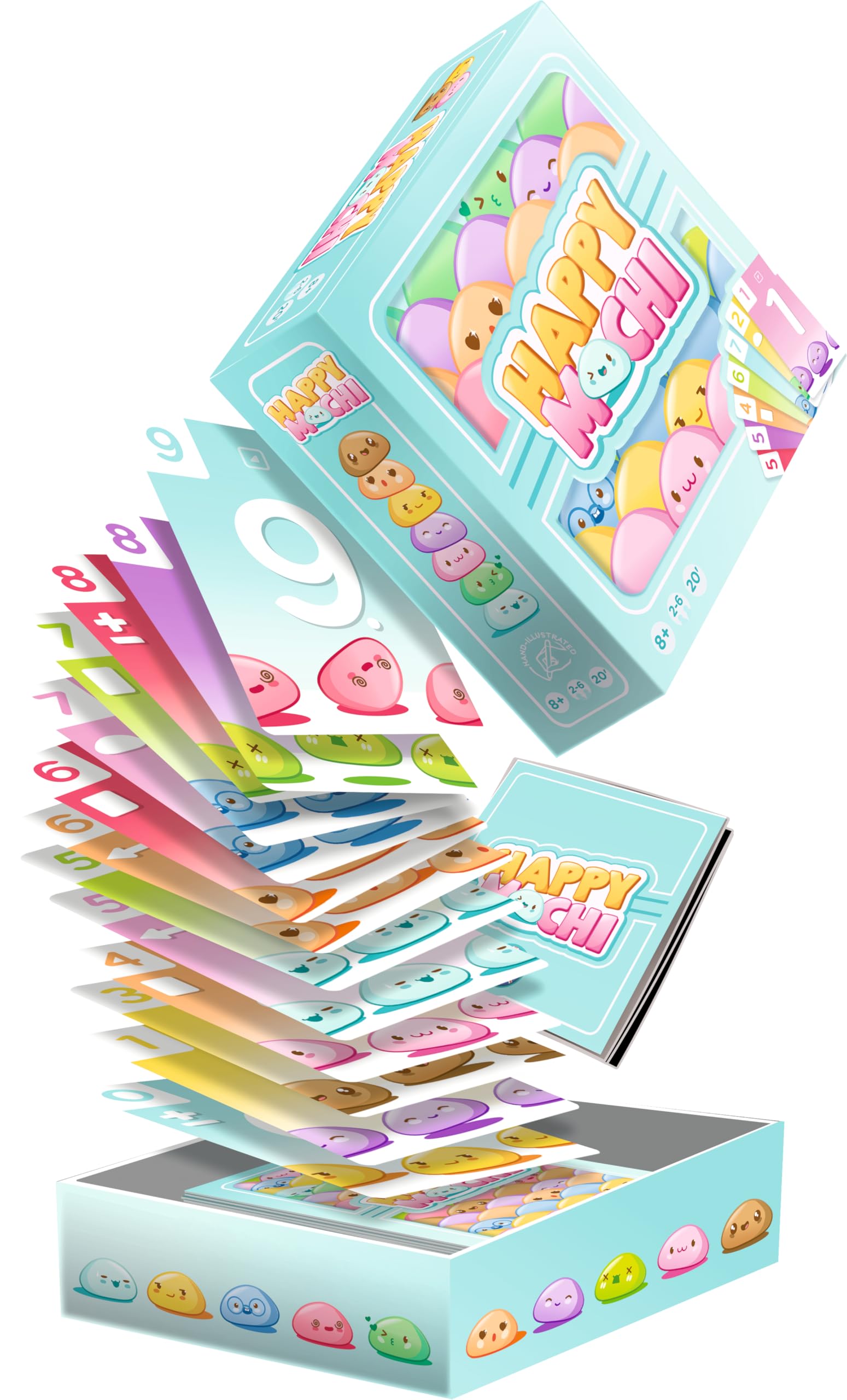 Zygomatic Happy Mochi Family Card Game | Ages 8+ | 2-6 Players | 71 Cards