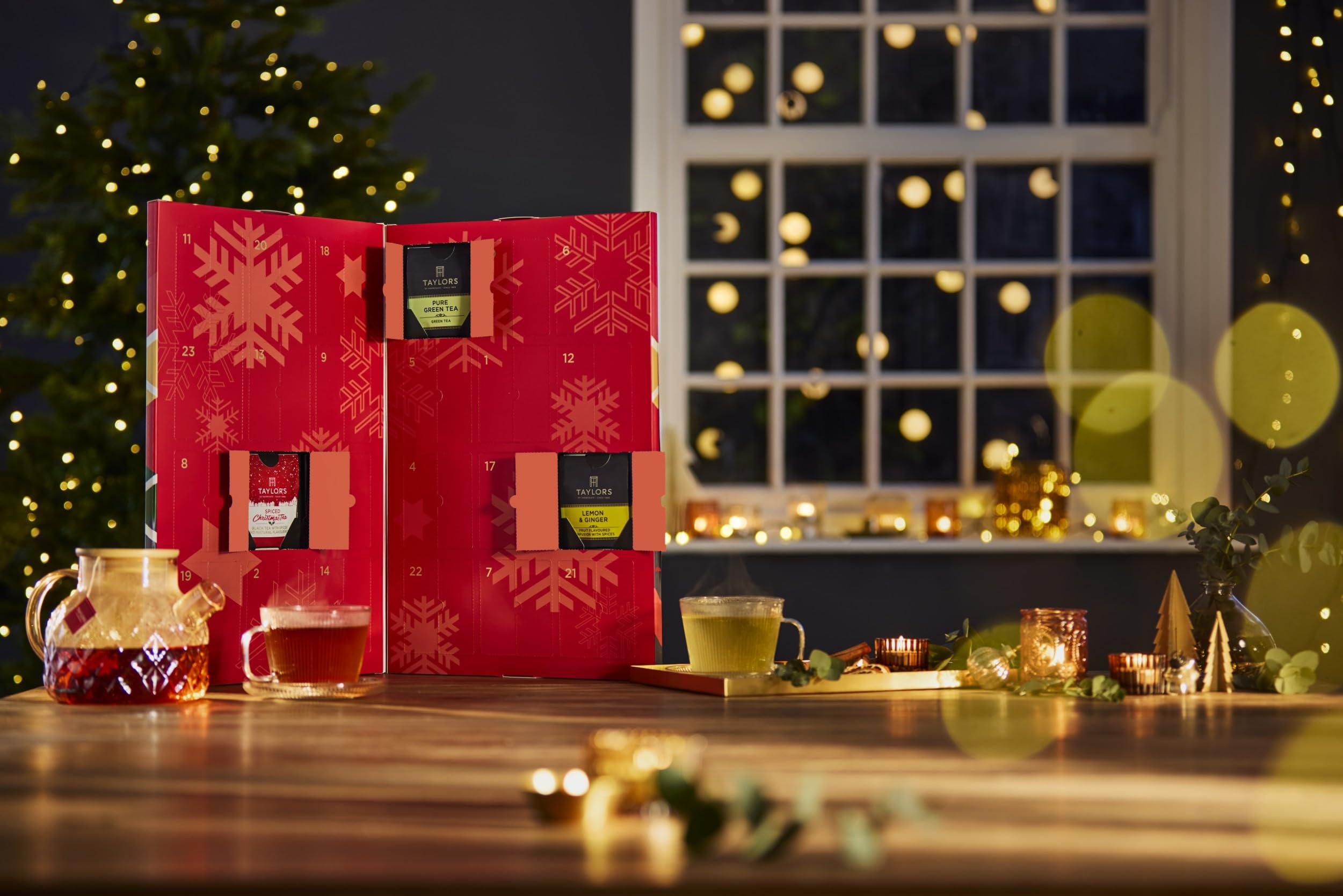 Taylors of Harrogate Assorted Speciality Teas Advent Calendar 2025 - 24 Flavours with 48 Tea Bags 4