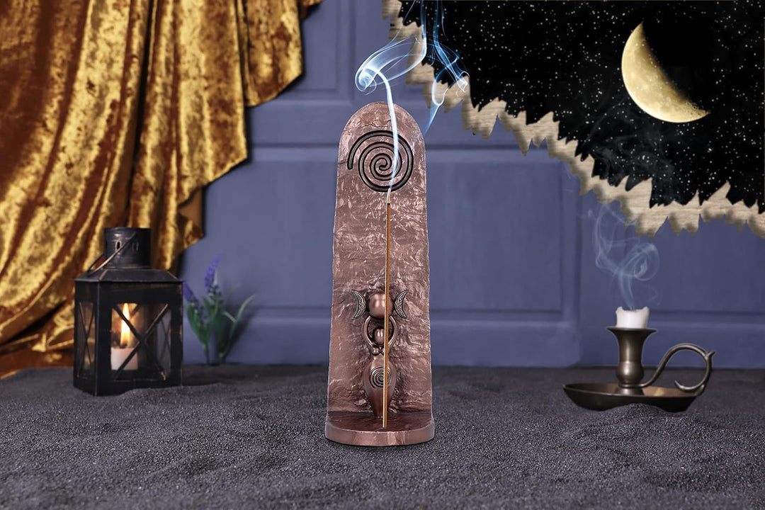 Nemesis Now Spiral Goddess Incense Holder, Bronze, 23.5cm