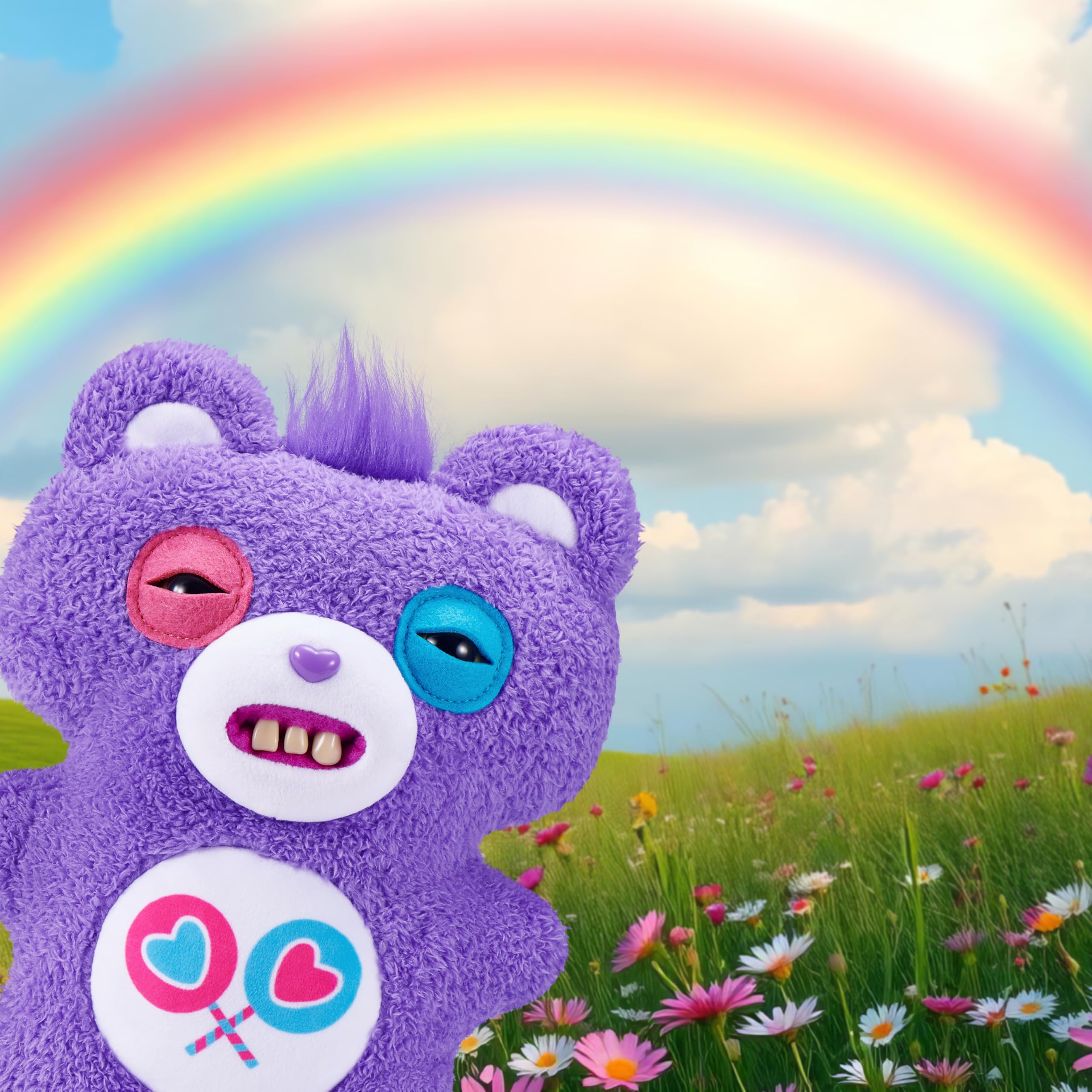 Fuggler Care Bears Plush Toy - Share Bear | 9-Inch | Polyester | Ages 4+ 2