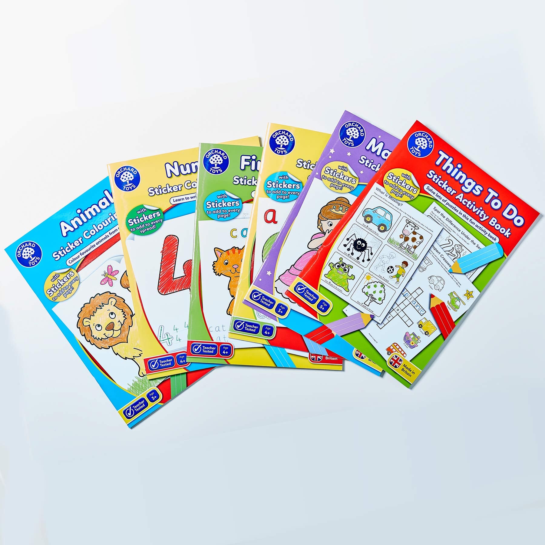 Orchard Toys ABC Colouring and Activity Book - Teaches Alphabet & Literacy Skills | Ages 4+ 7