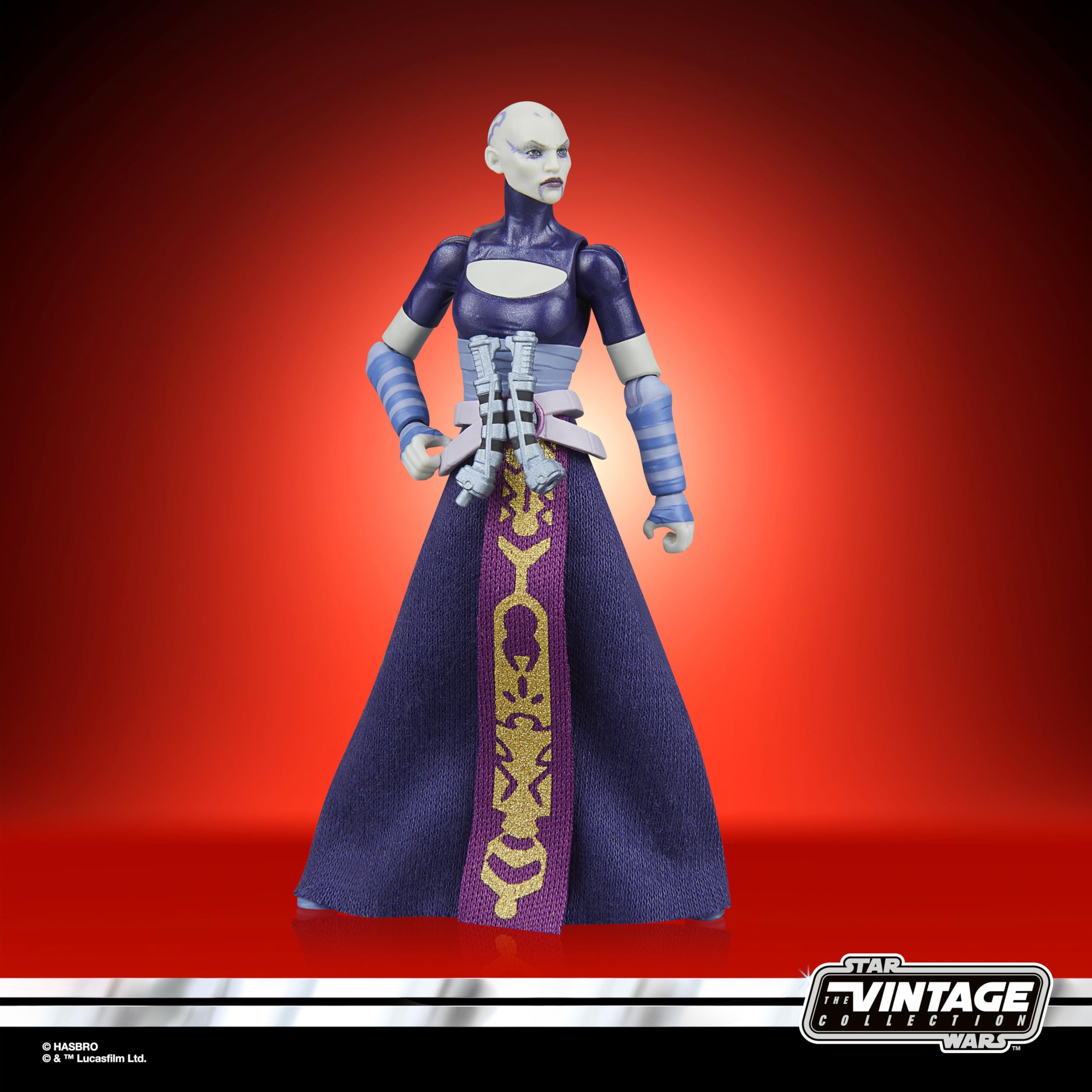 Star Wars The Vintage Collection Asajj Ventress Action Figure - 9.5 cm Scale, The Clone Wars Series-Inspired Collectible 8