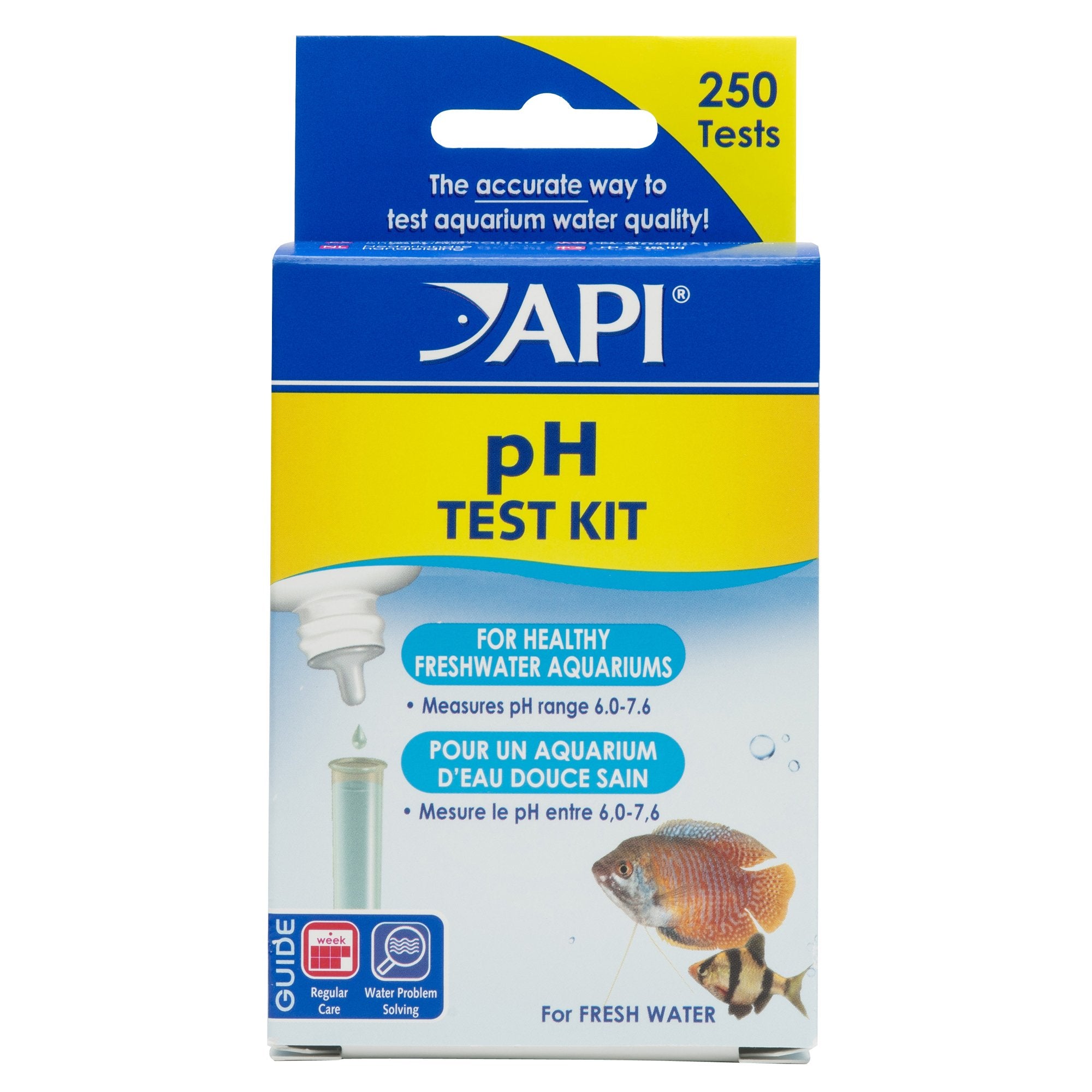 API PH Test Kit - 250 Tests for Freshwater Aquarium Water pH 6.0-7.6 Range 1