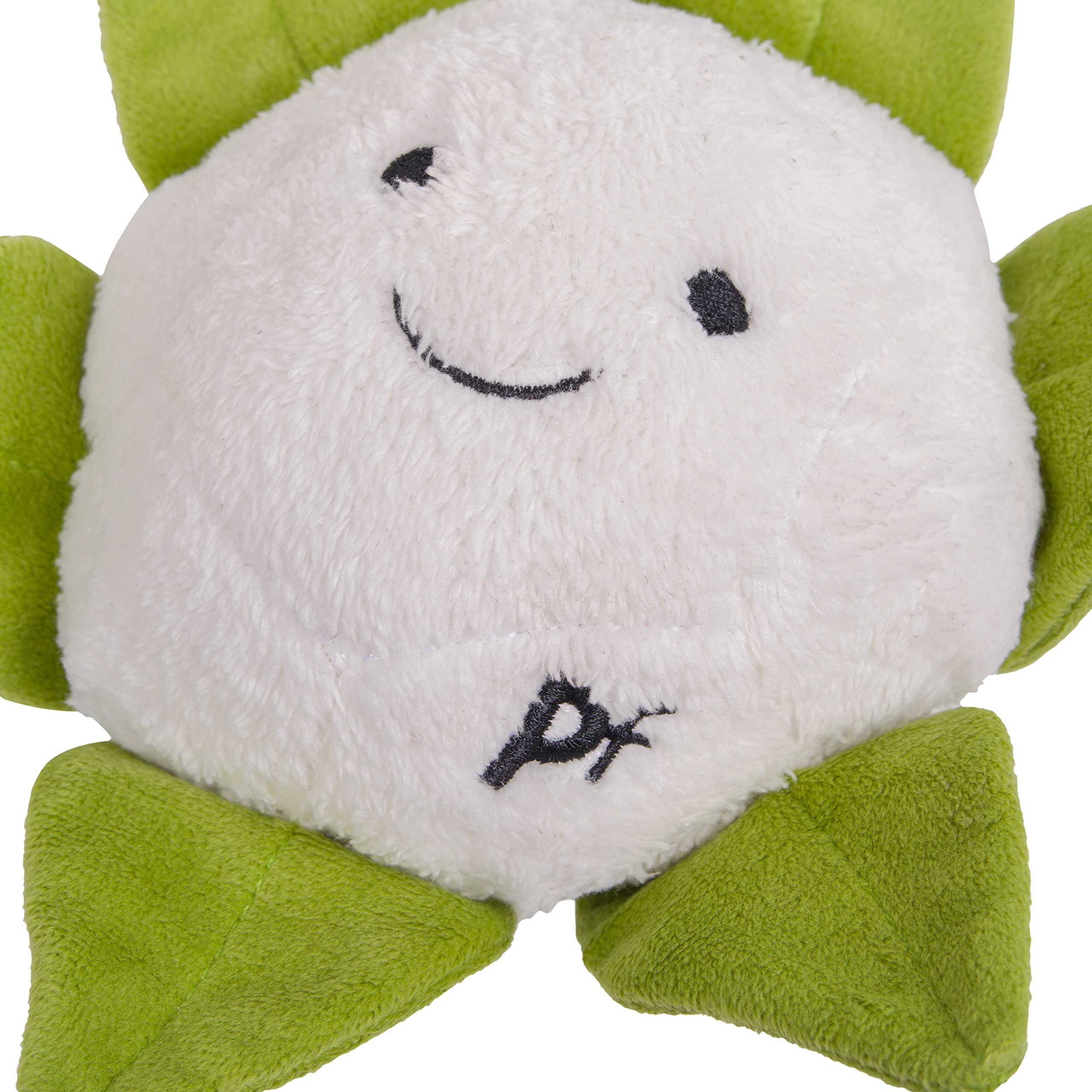 Petface Foodie Faces Cauliflower Plush Dog Toy with Squeaker | Pack of 1 3