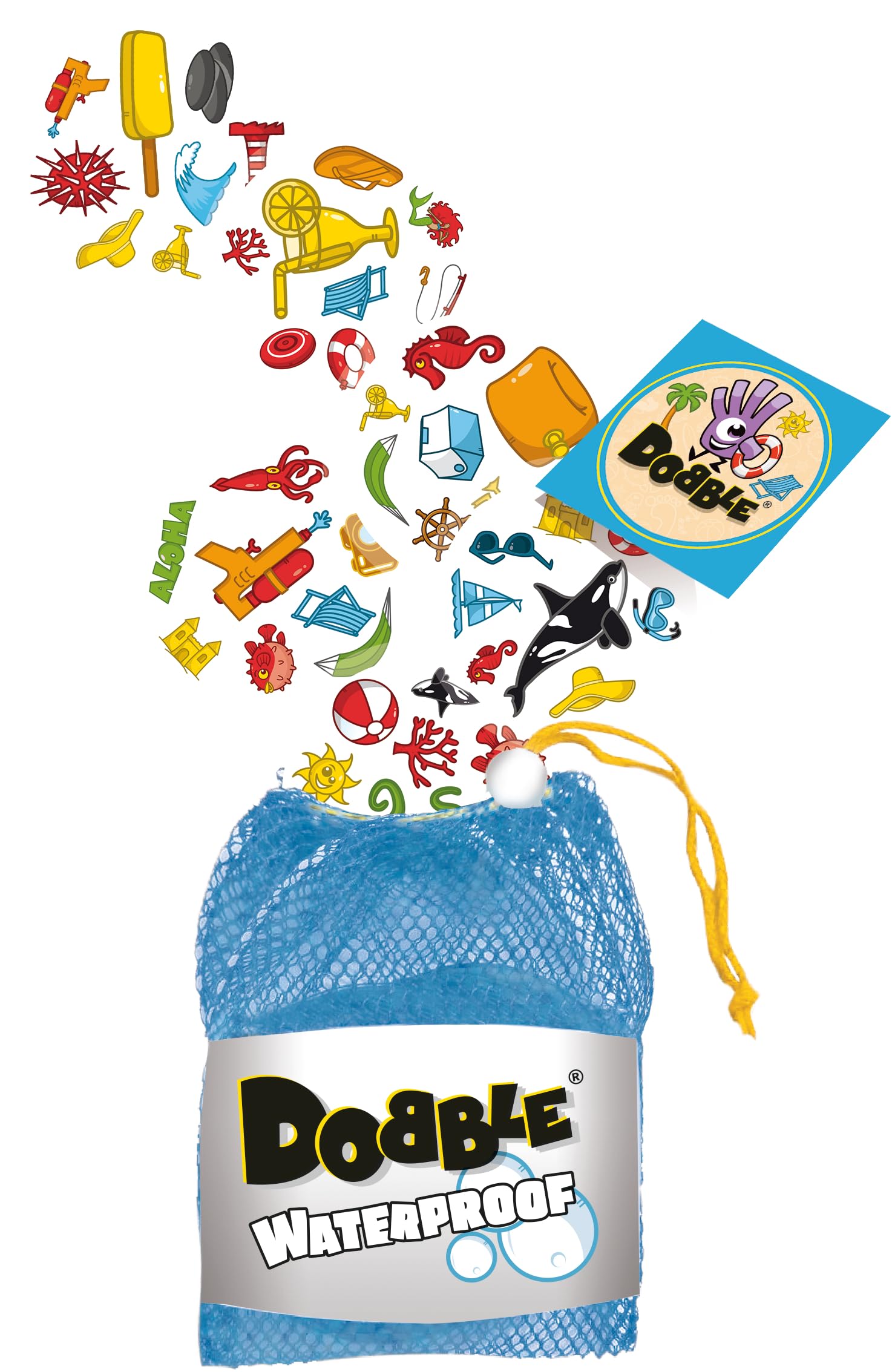 Asmodee Dobble Waterproof Family Card Game | Ages 6+ | 2-8 Players | 15 Min Playtime 4