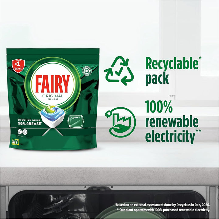 Fairy - Original All-In-1 Dishwasher Tablets (60 Capsules)