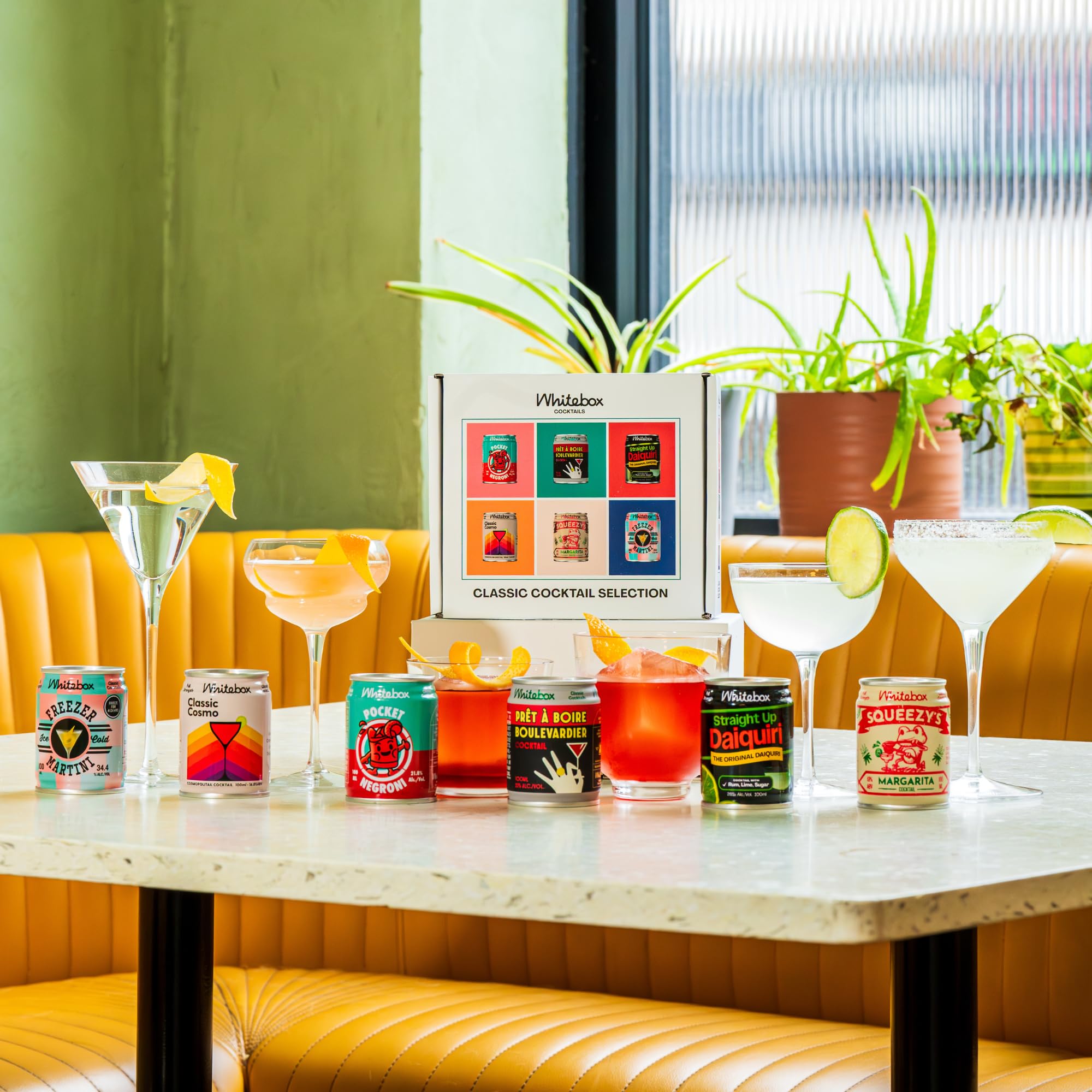 WHITEBOX COCKTAILS Single Serve Classic Squeezy’s Margarita — Case of 4 Cocktails 12