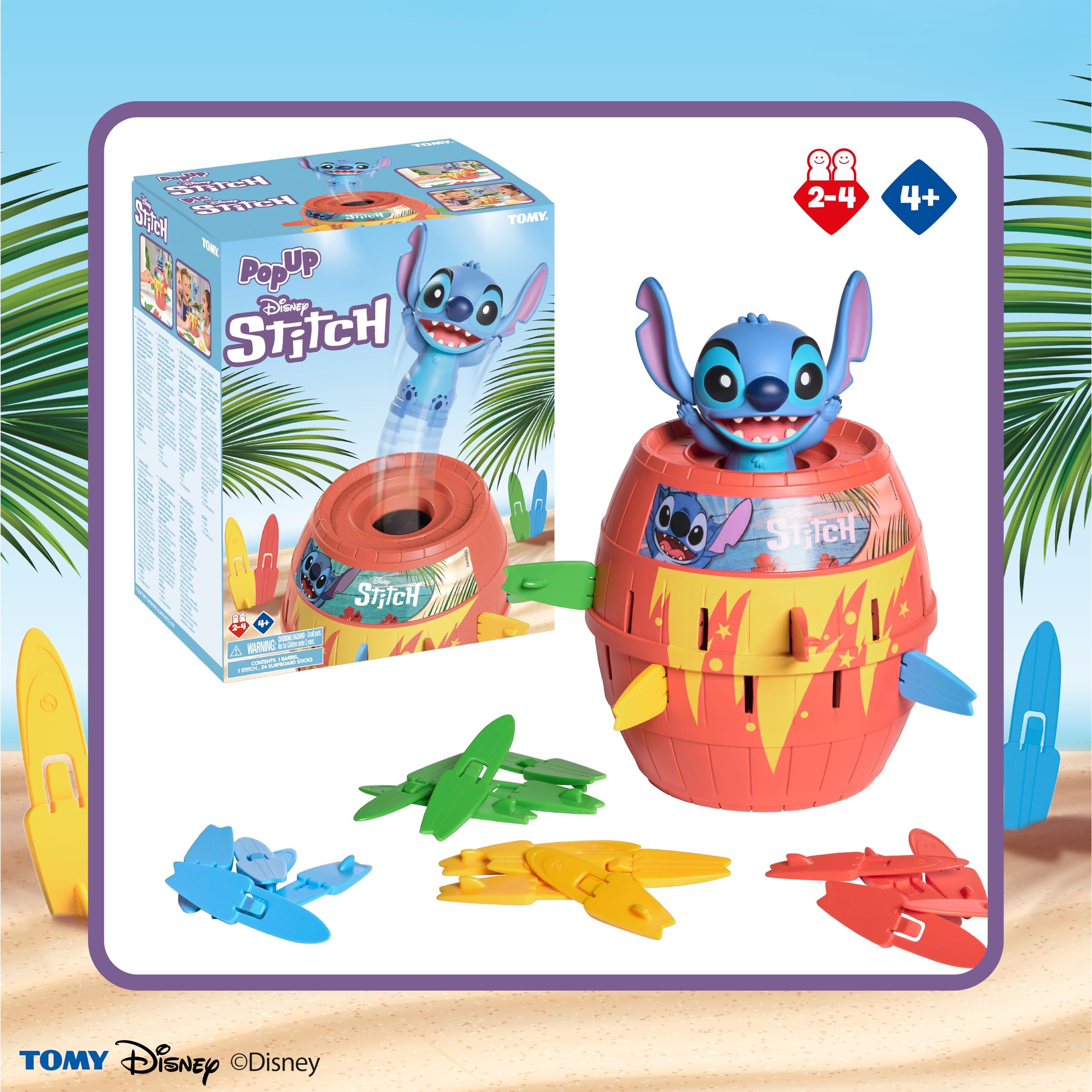 TOMY Disney Pop Up Stitch Action Board Game 6