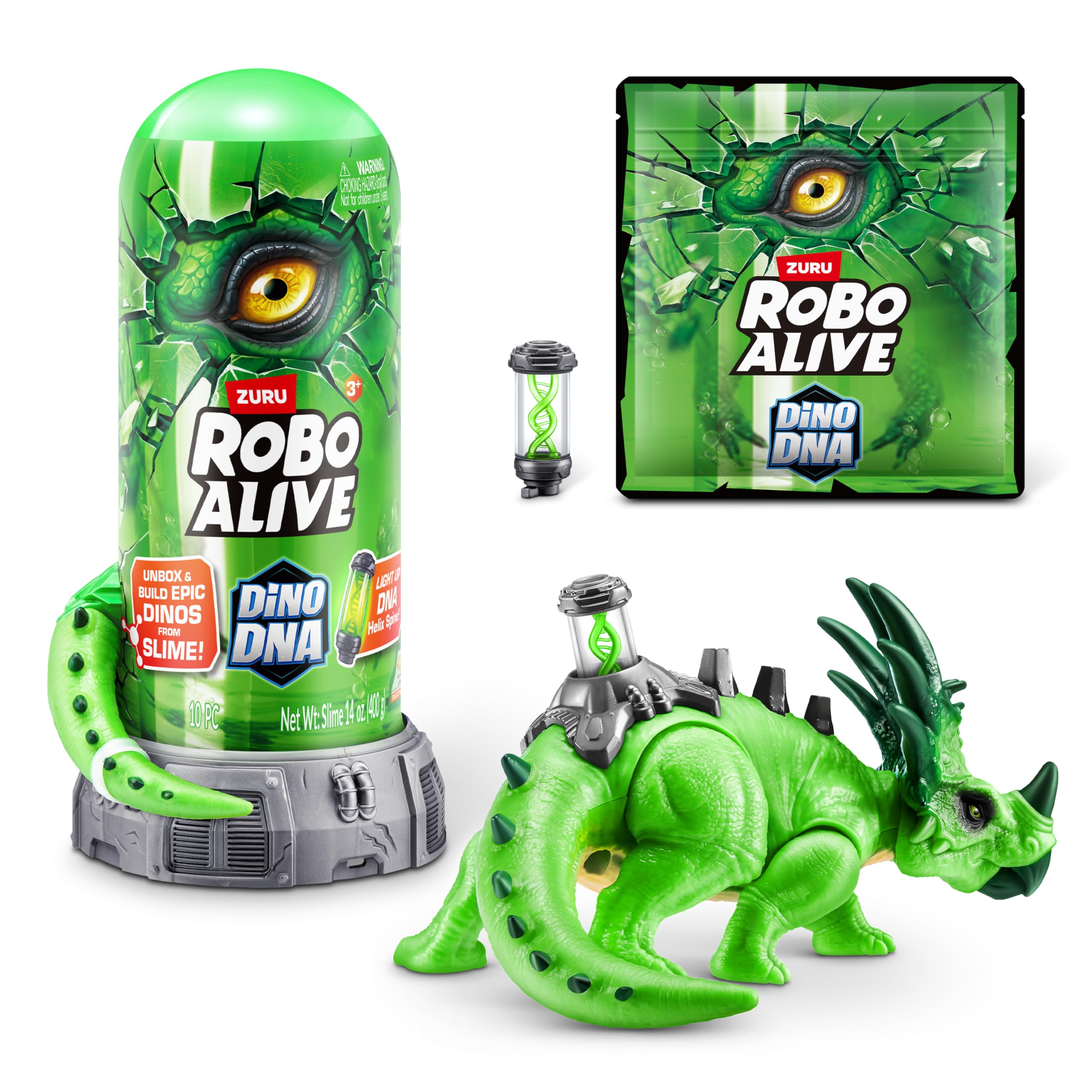 Robo Alive Robo Alive Dino DNA Styracosaur - Light-Up DNA Helix Spine | Ages 3+