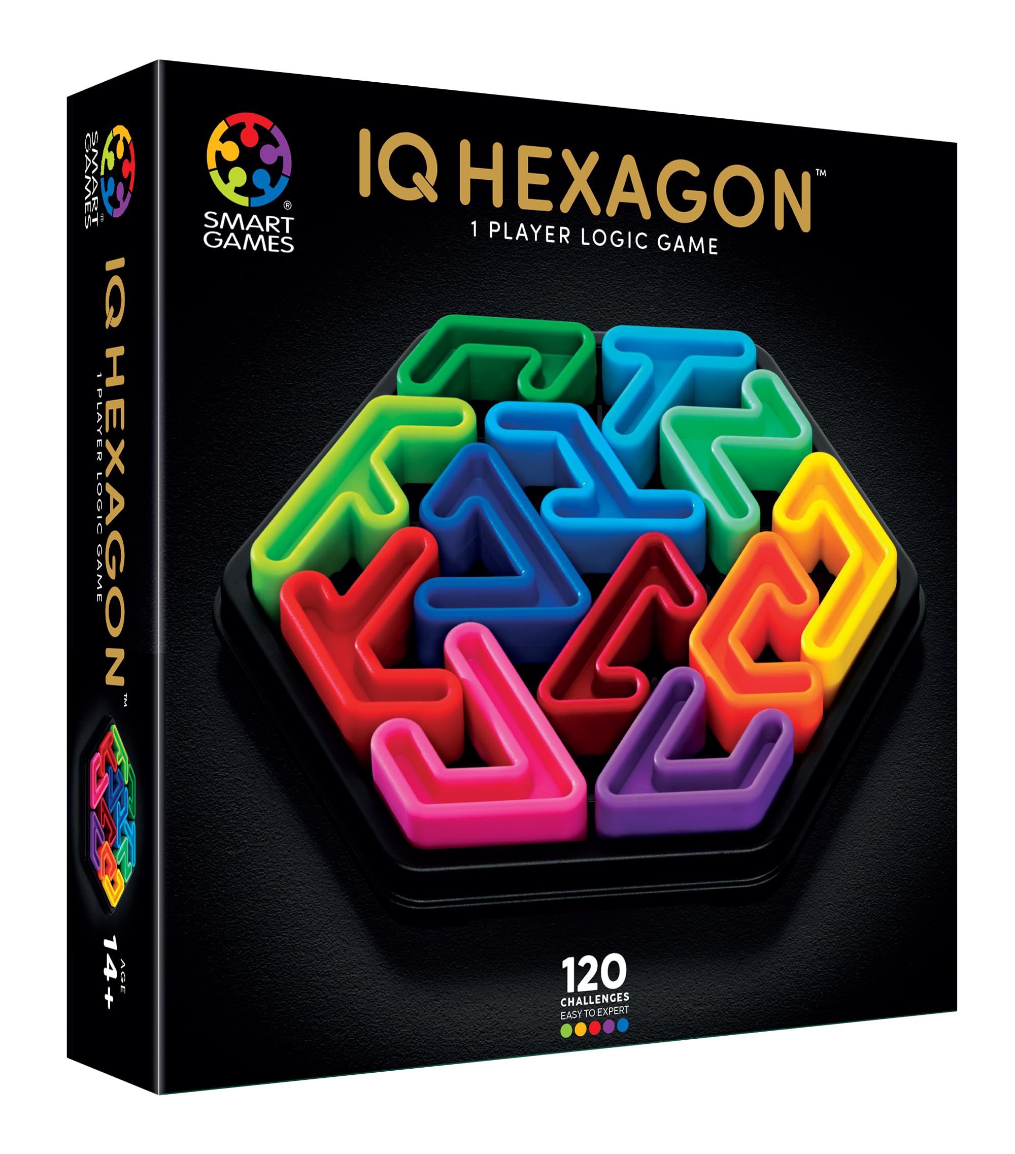 SmartGames IQ Deluxe Hexagon - Brain Teaser Puzzle Game with 120 Challenges 7