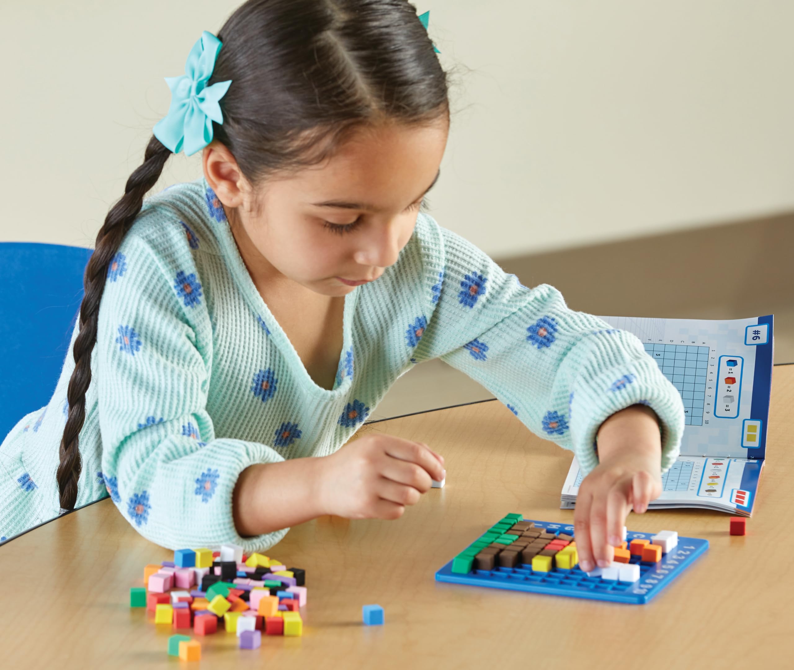 Learning Resources STEM Explorers Pixel Art Challenge - 400+ Pieces, Ages 5+ | Coding & Logic Kit 7