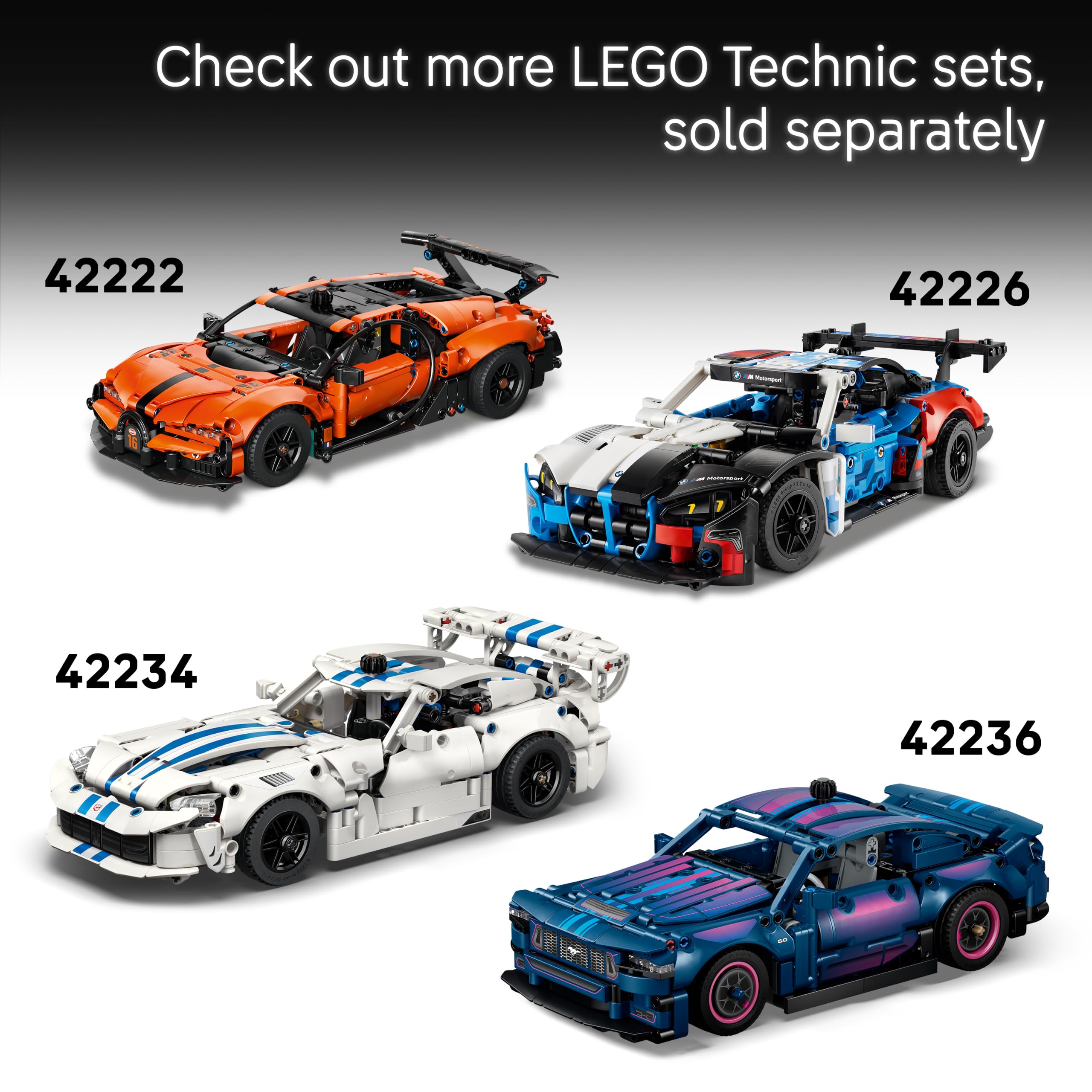 LEGO Technic Ferrari 488 PISTA Car Building Set - V8 Engine, Steering, Opening Doors | Ages 9+ 7