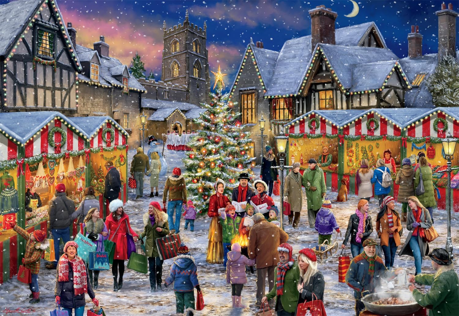 Buffalo Games - Winter Village Festival - 2000 Piece Jigsaw Puzzle 4