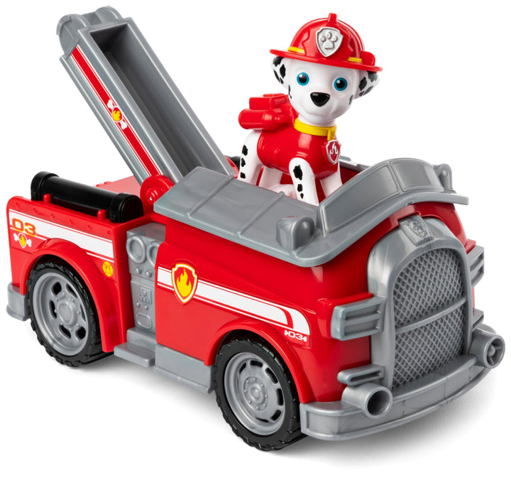 Paw Patrol Marshall's Fire Engine - Toy Vehicle with Collectible Action Figure for Kids 3+